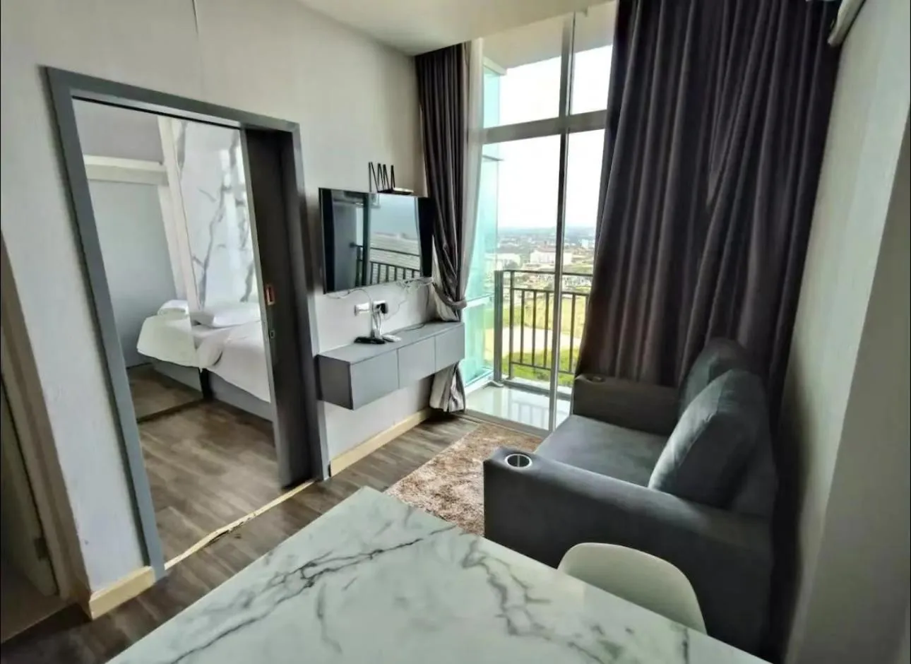 Bed in The Grand Jomtien Condo