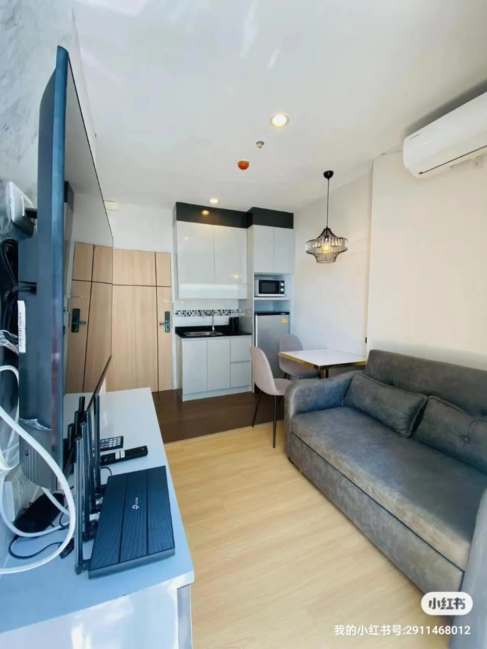 Living room in The Grand Jomtien Condo