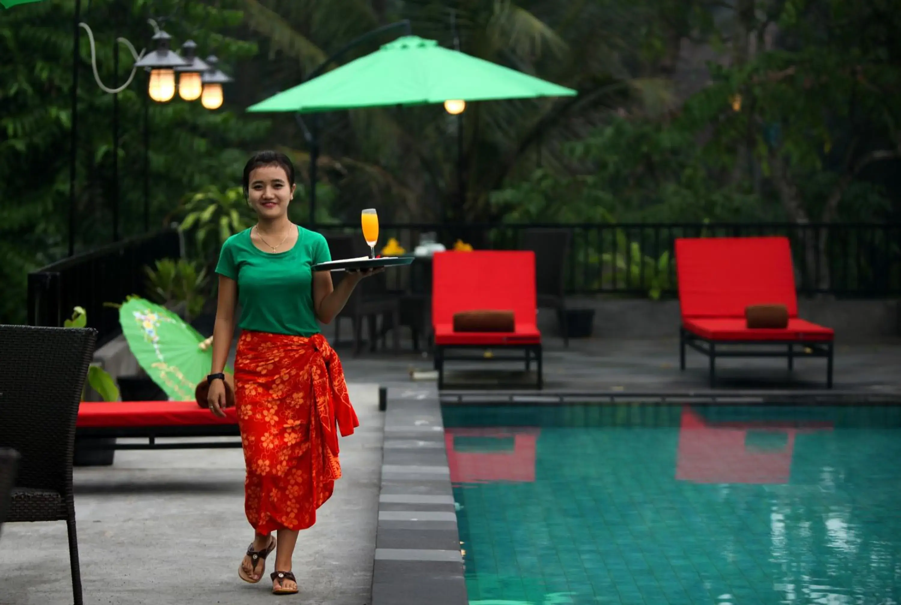 Swimming pool in Amata Borobudur Resort Swimming pool in Amata Borobudur Resort
