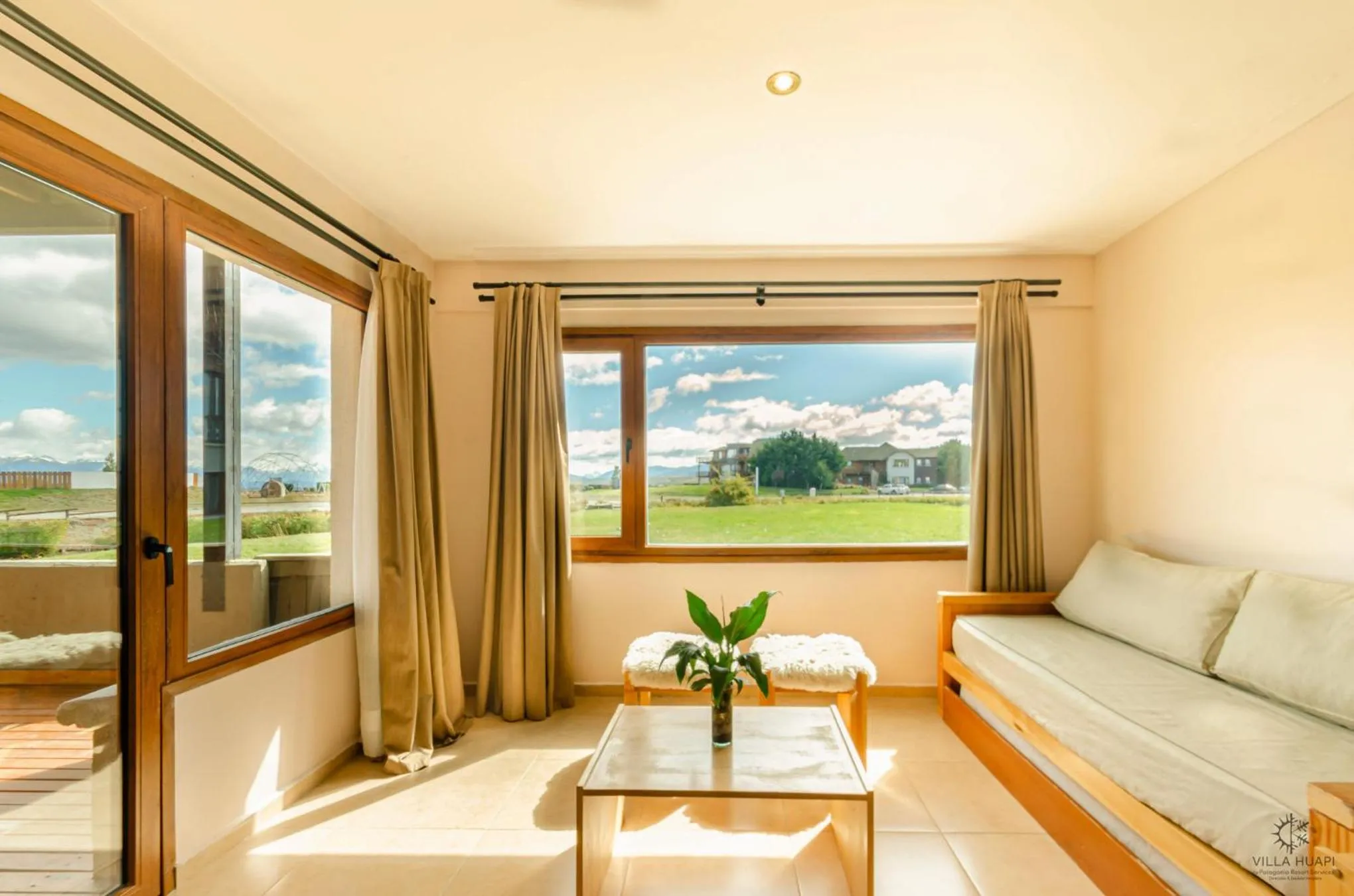 Living room in Villa Huapi