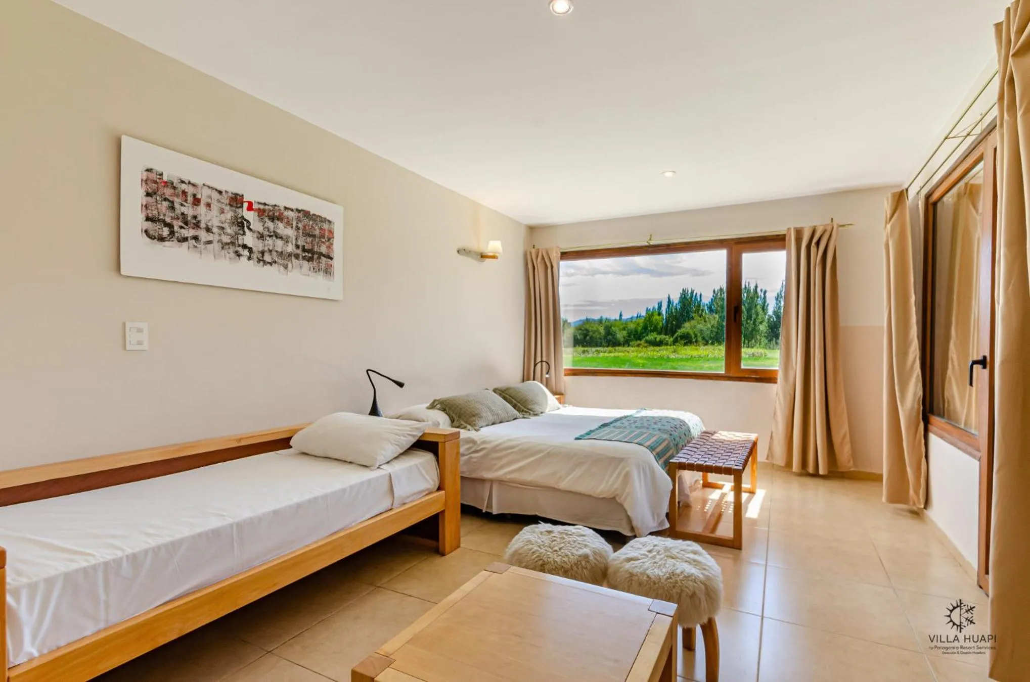 Bedroom, Bed in Villa Huapi