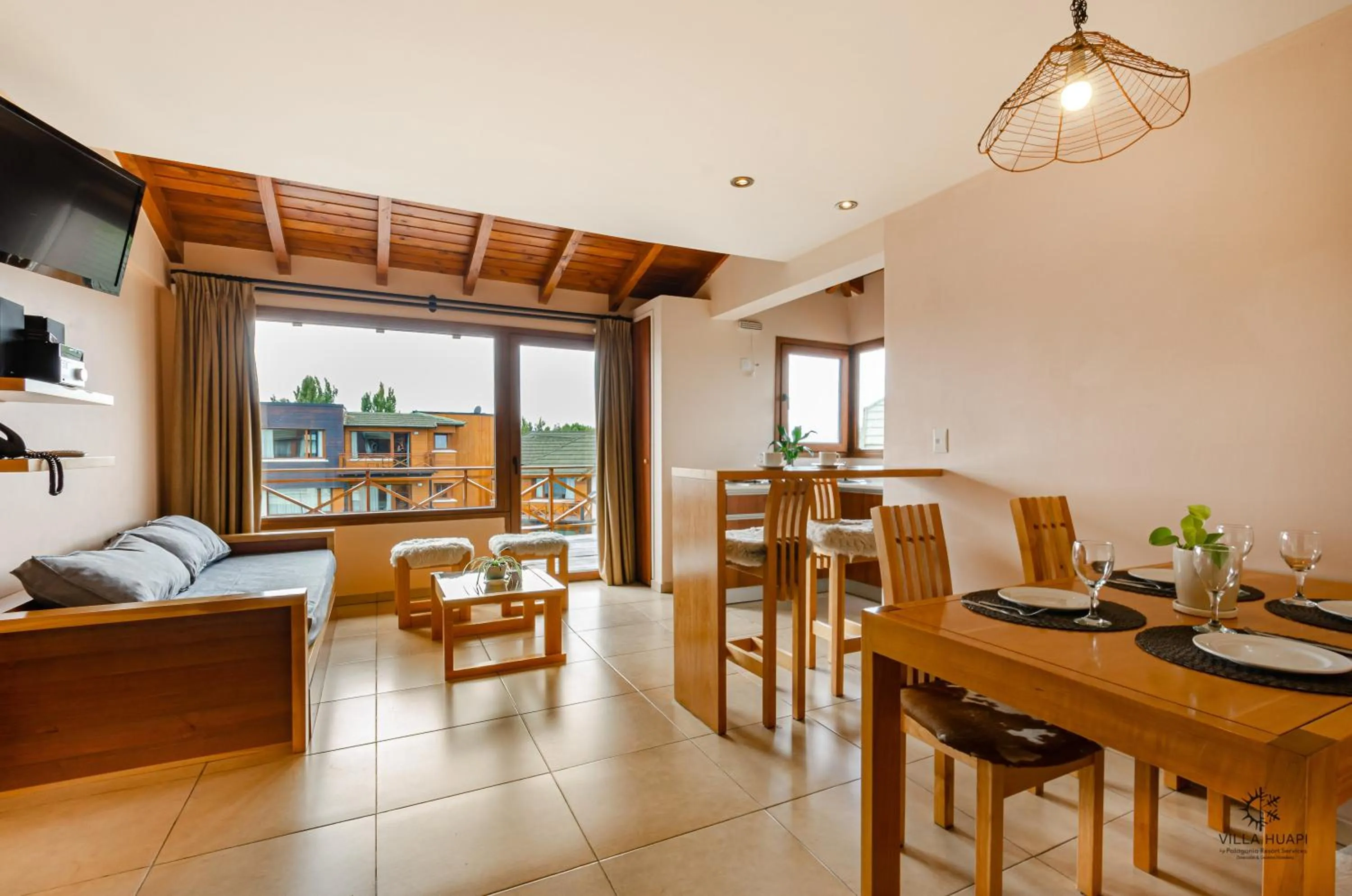Living room in Villa Huapi
