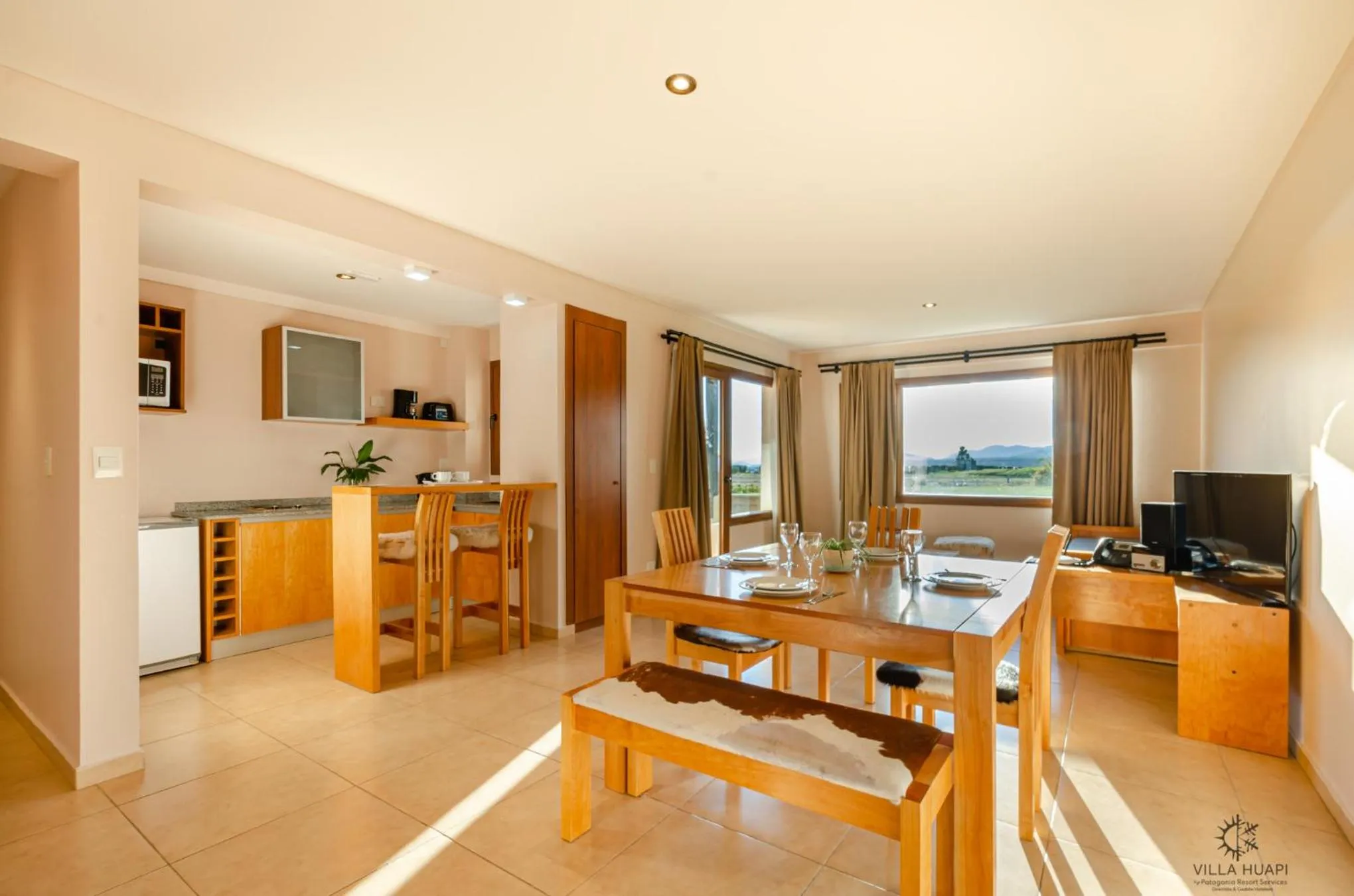 Living room in Villa Huapi