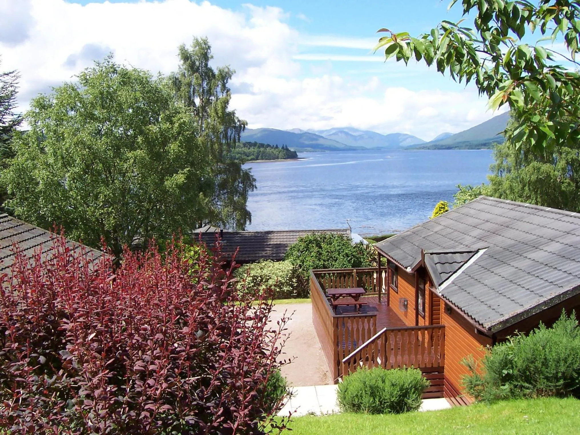 Bird's eye view in Linnhe Lochside Holidays