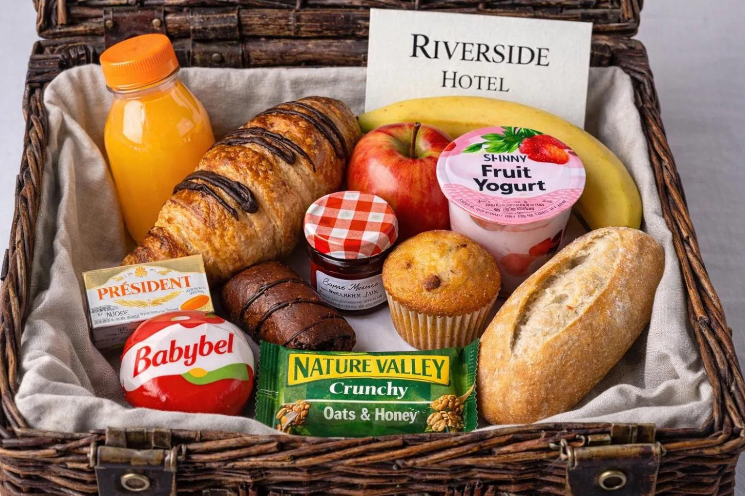 Continental breakfast in Riverside Hotel