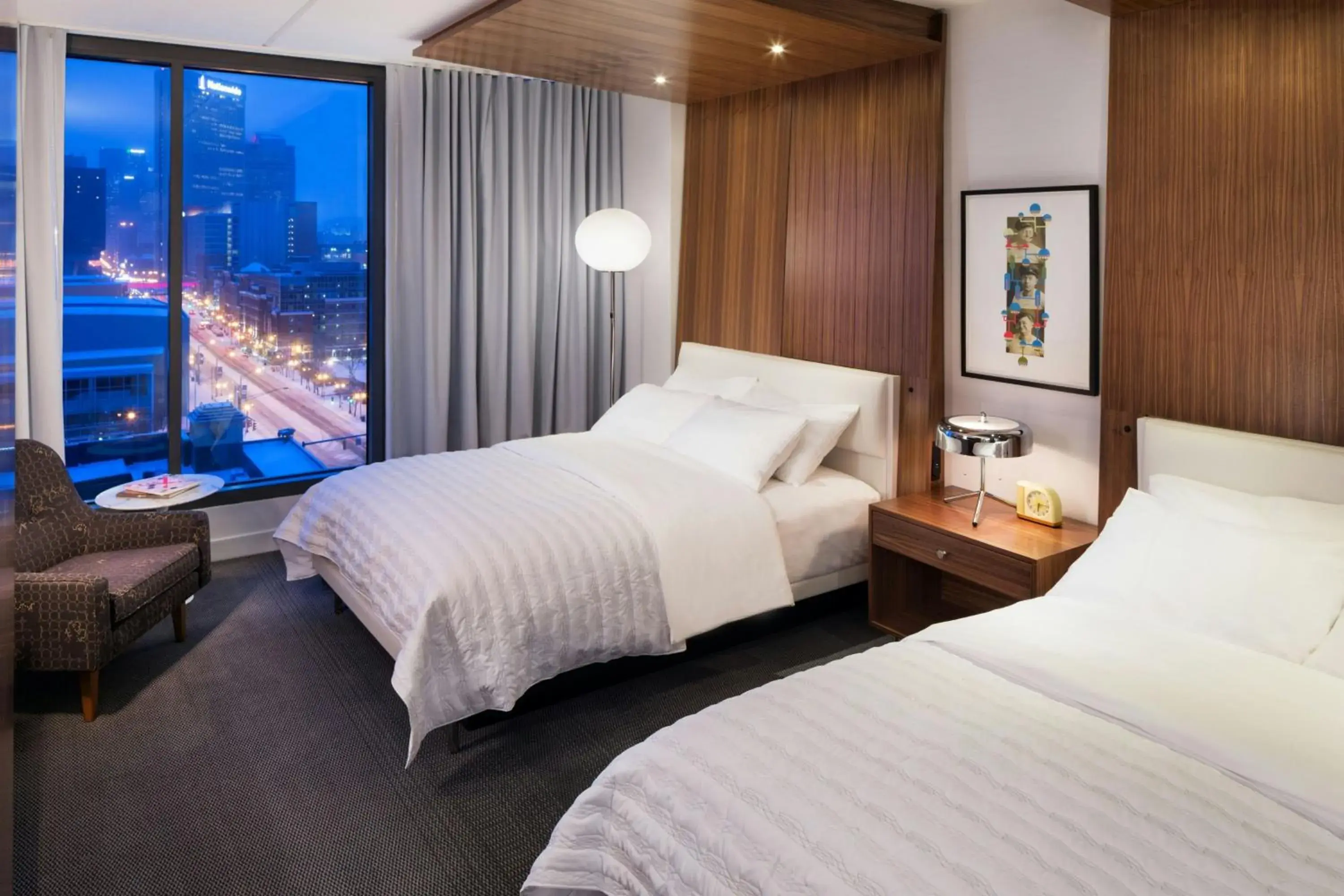 Queen Room with Two Queen Beds and City View in Le Meridien Columbus, The Joseph Queen Room with Two Queen Beds and City View in Le Meridien Columbus, The Joseph