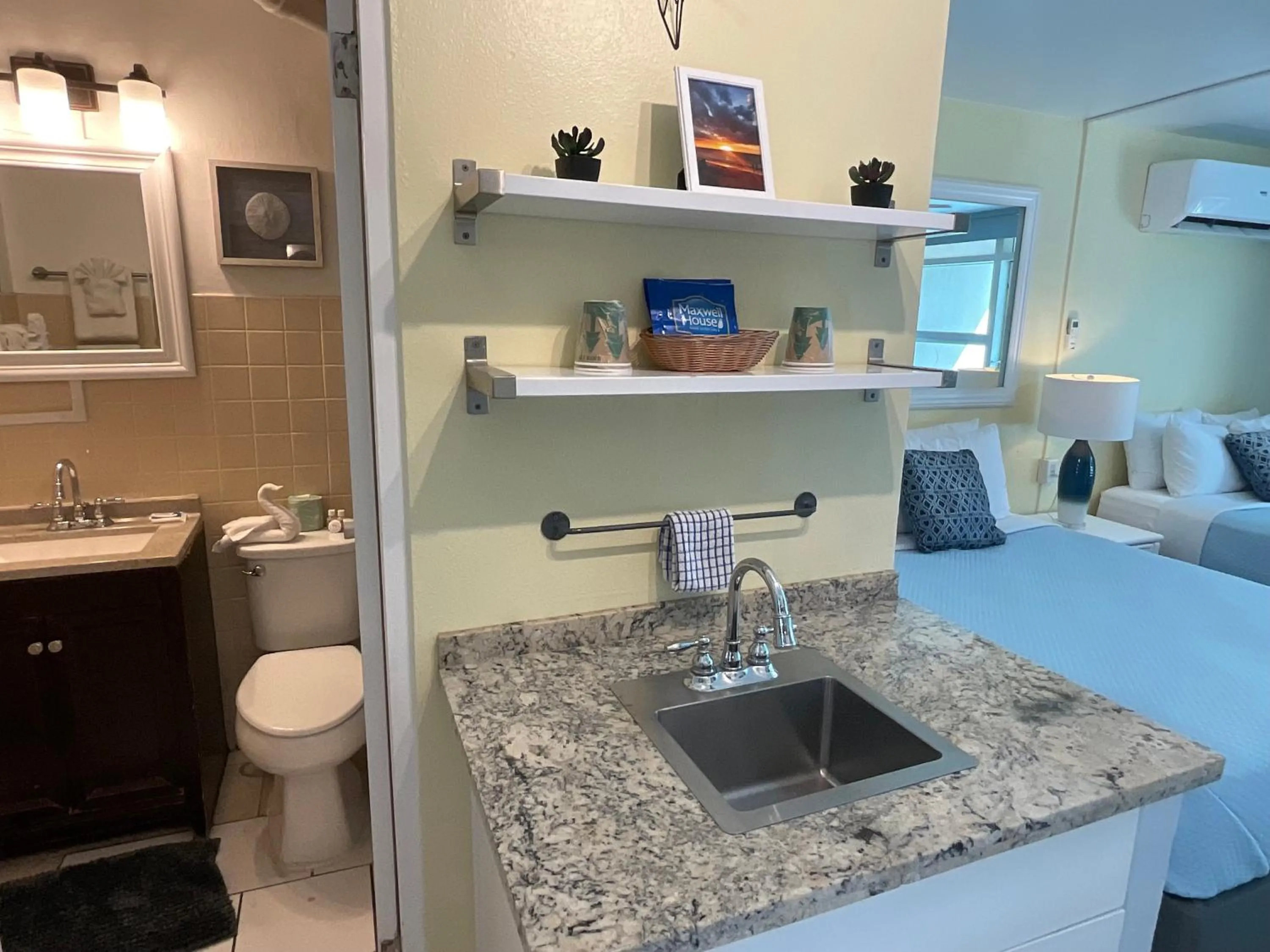 Kitchen or kitchenette in The Frederiksted Hotel