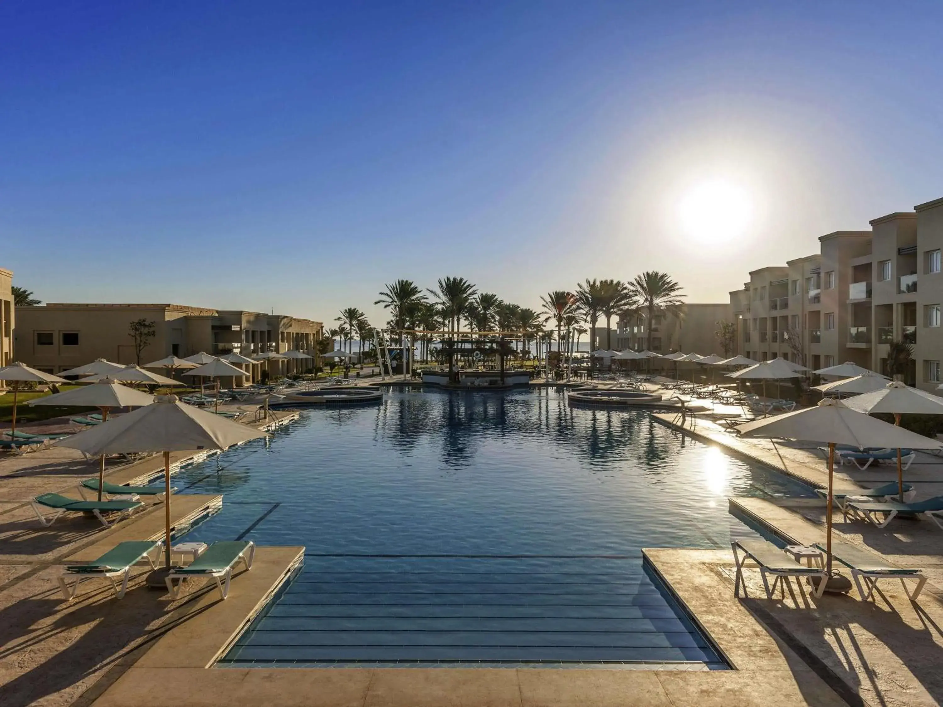 Pool view in Rixos Premium Seagate Pool view in Rixos Premium Seagate