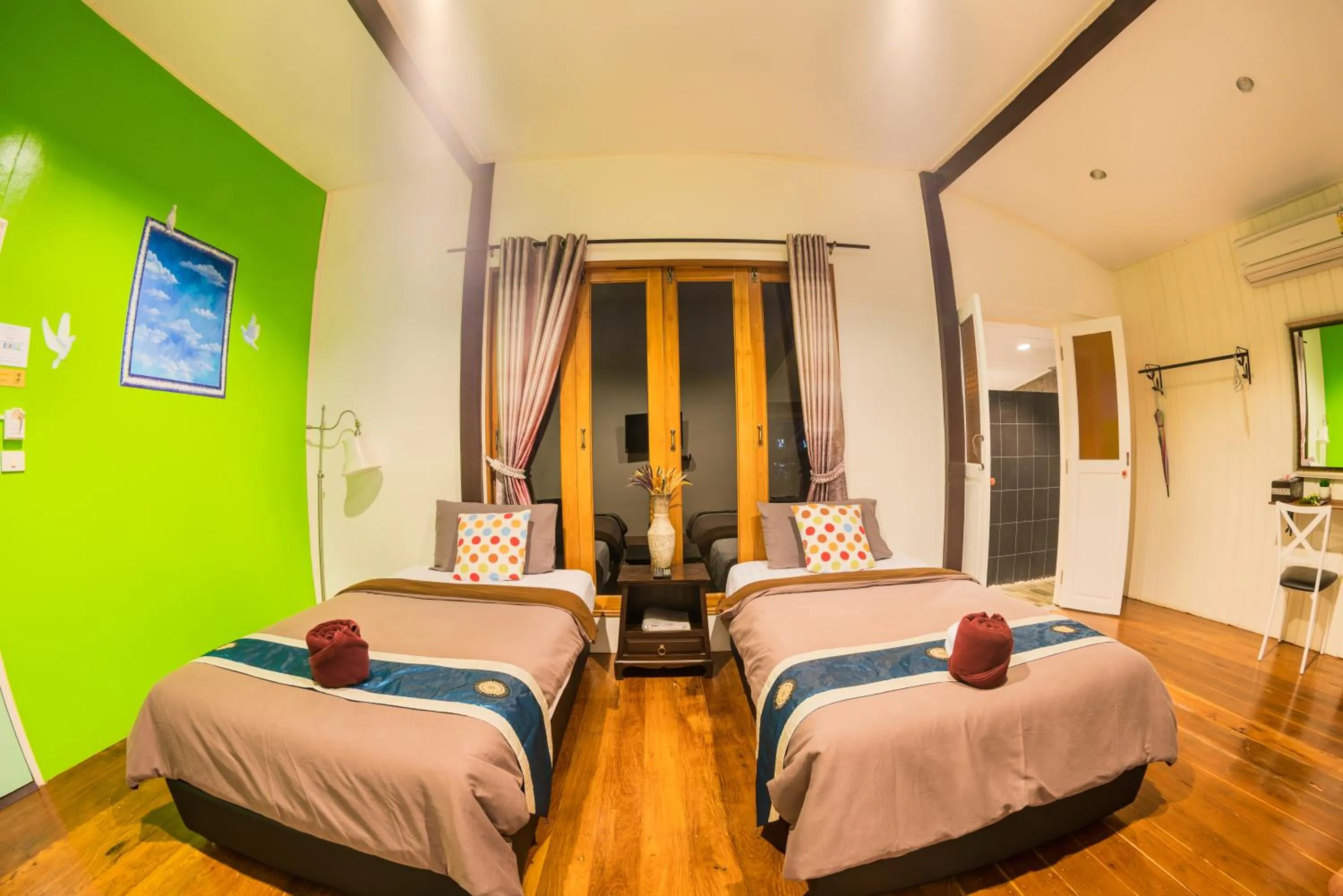 Bed in Aen Guy Boutique Hotel