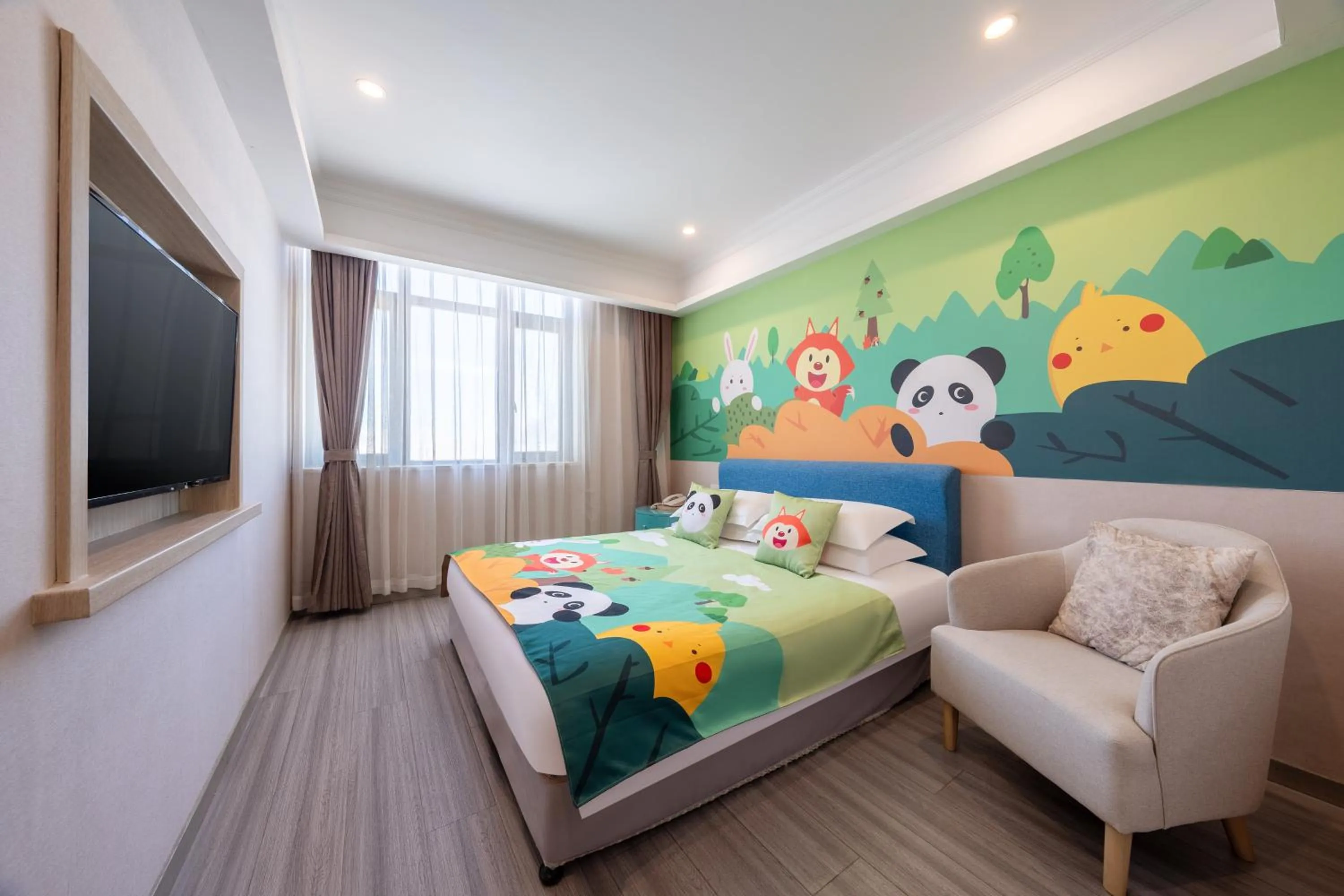 Bed in Rezen Select Shanghai International Resort