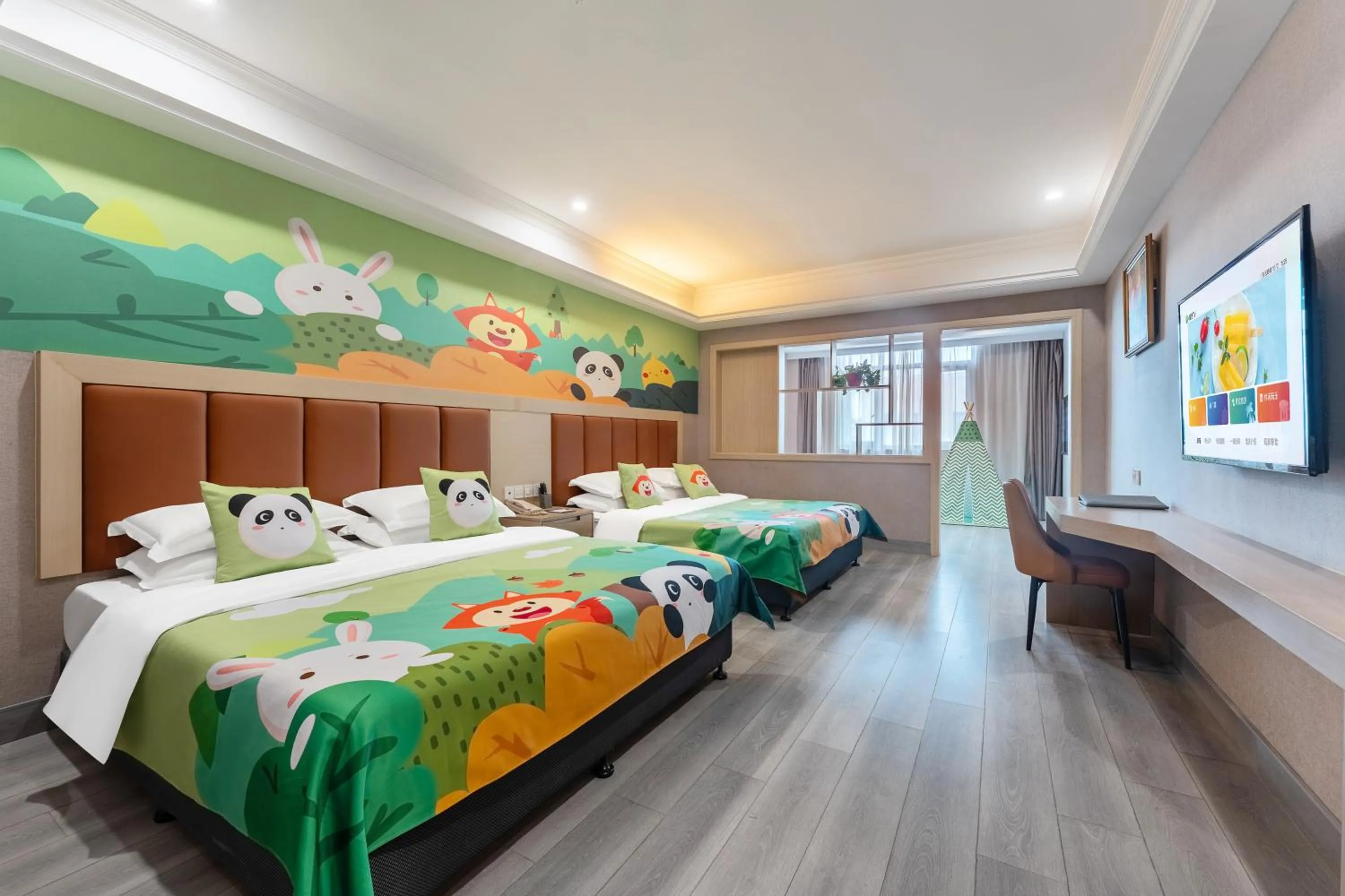 Bedroom, Bed in Rezen Select Shanghai International Resort