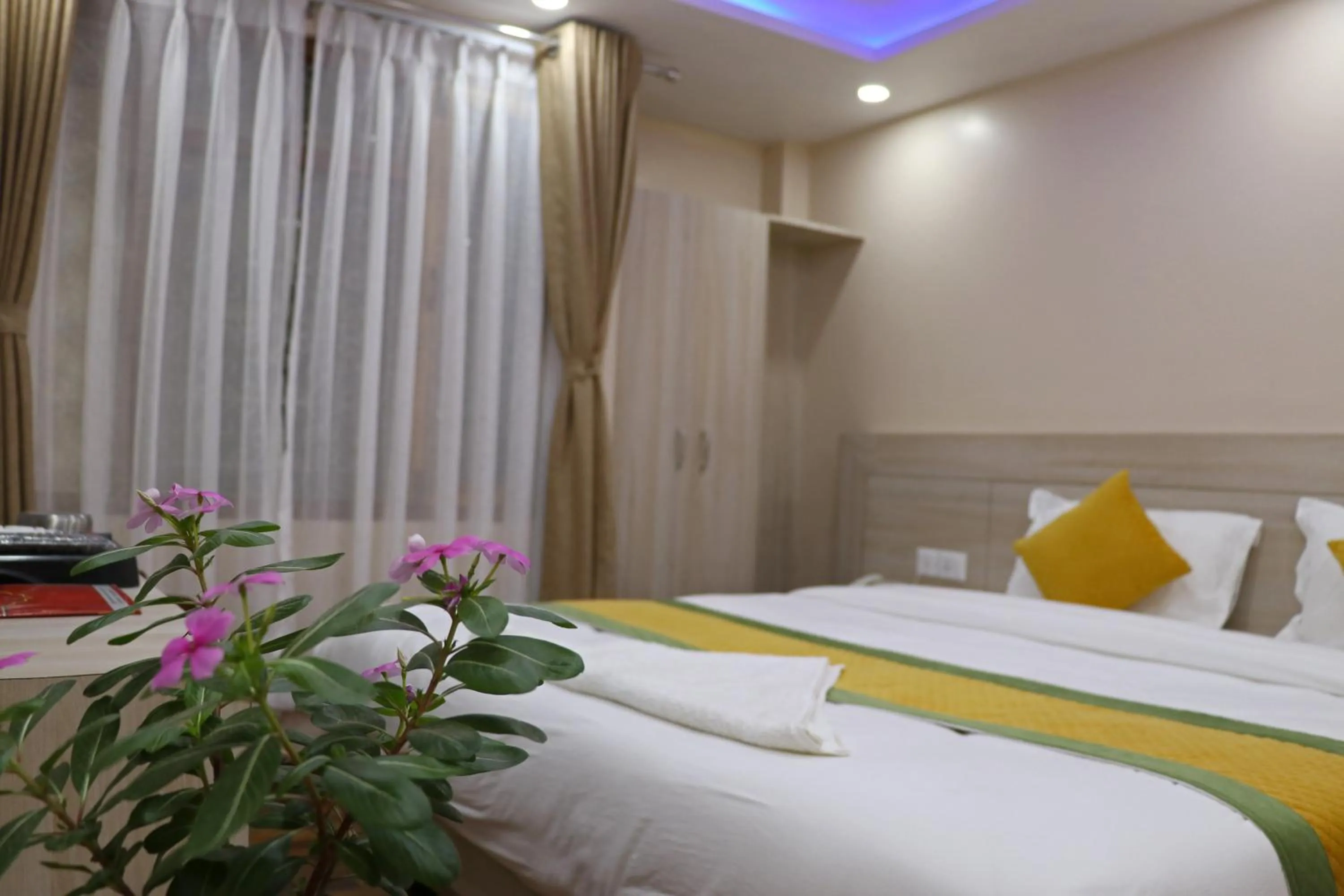 Bed in Hotel Aaradhya