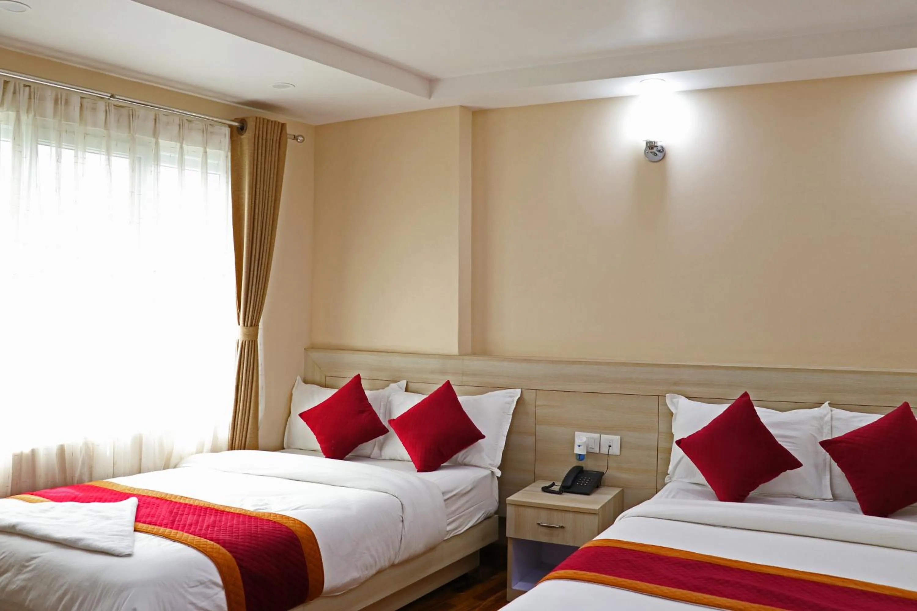 Bed in Hotel Aaradhya