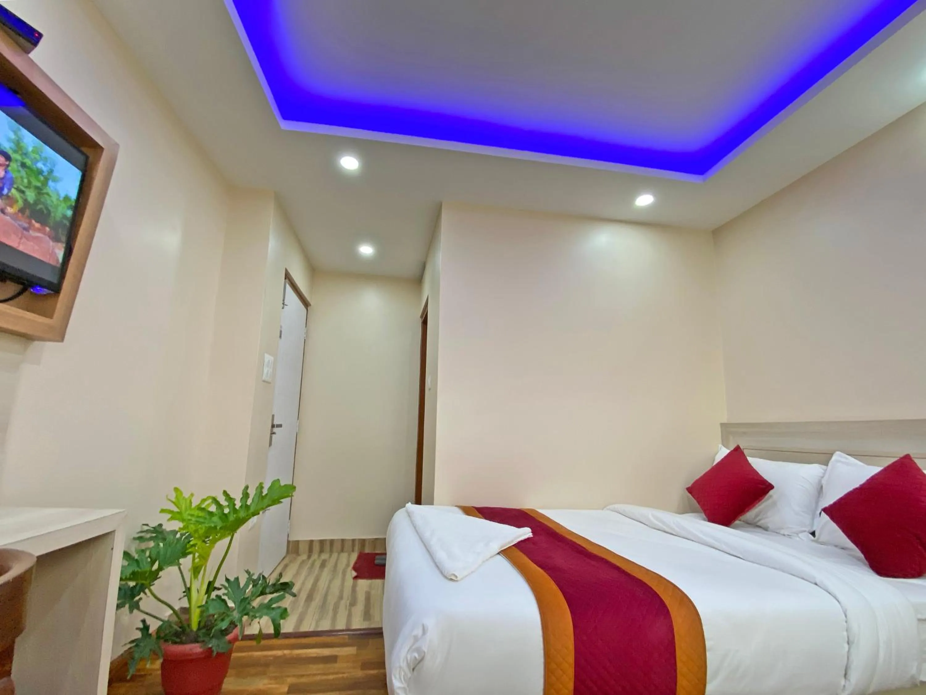 Bed in Hotel Aaradhya