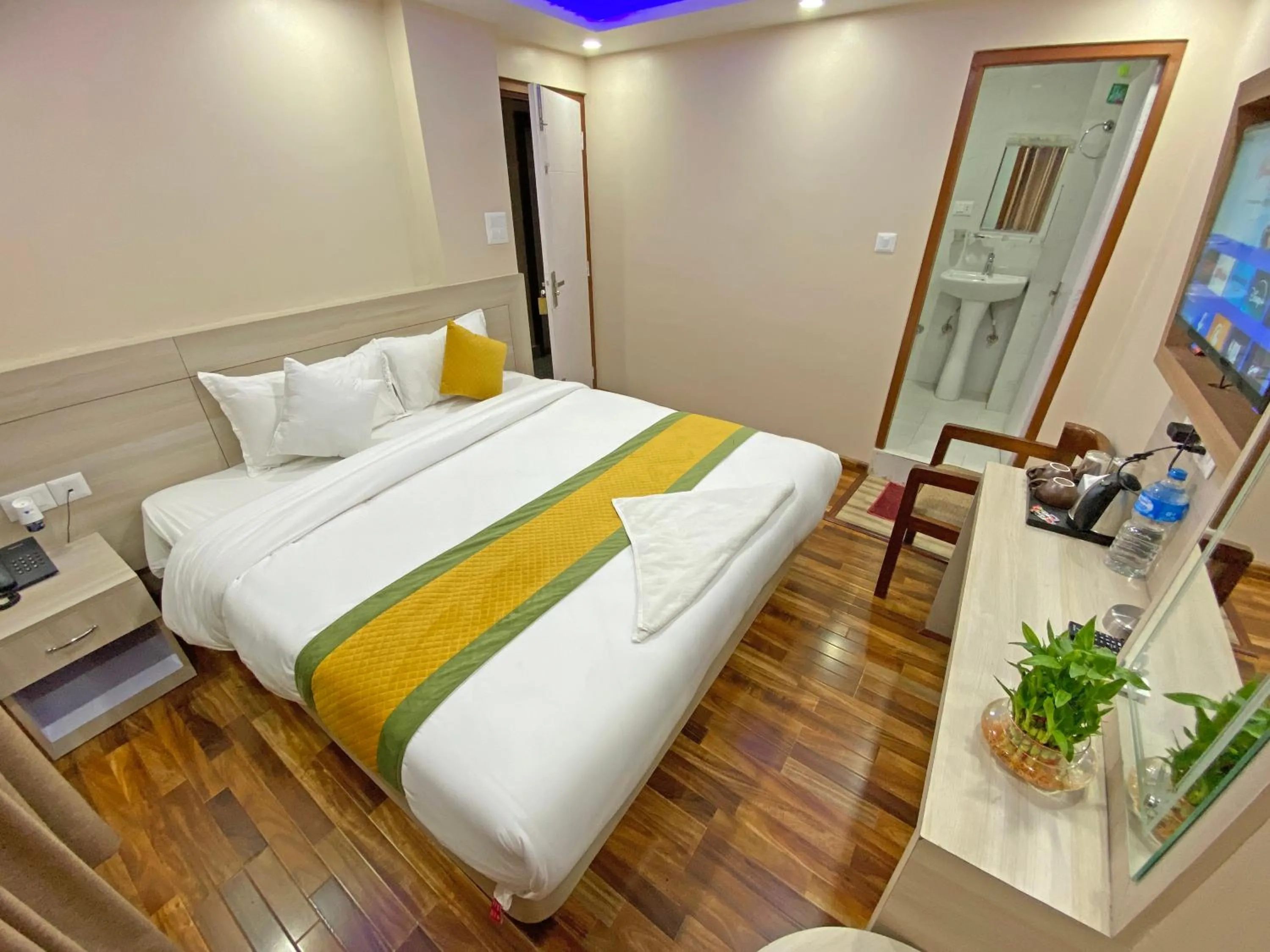 Bed in Hotel Aaradhya