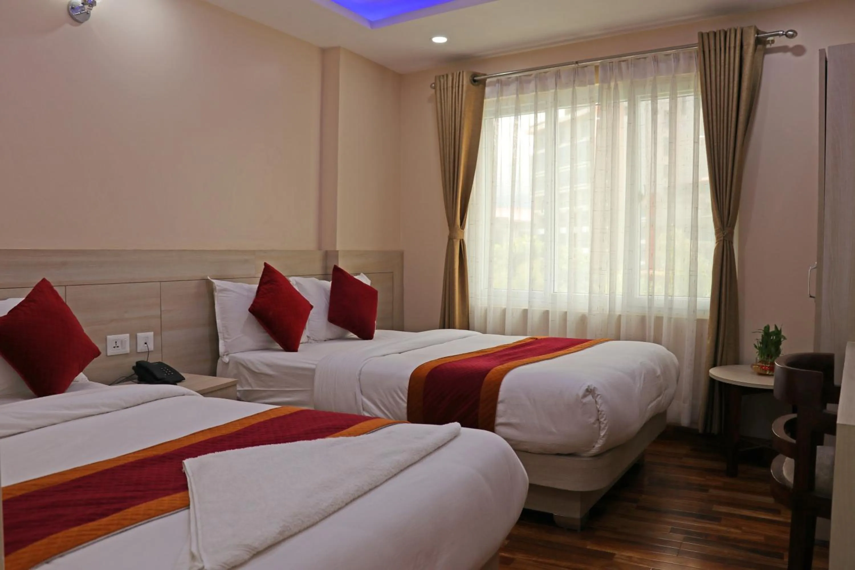 Bed in Hotel Aaradhya