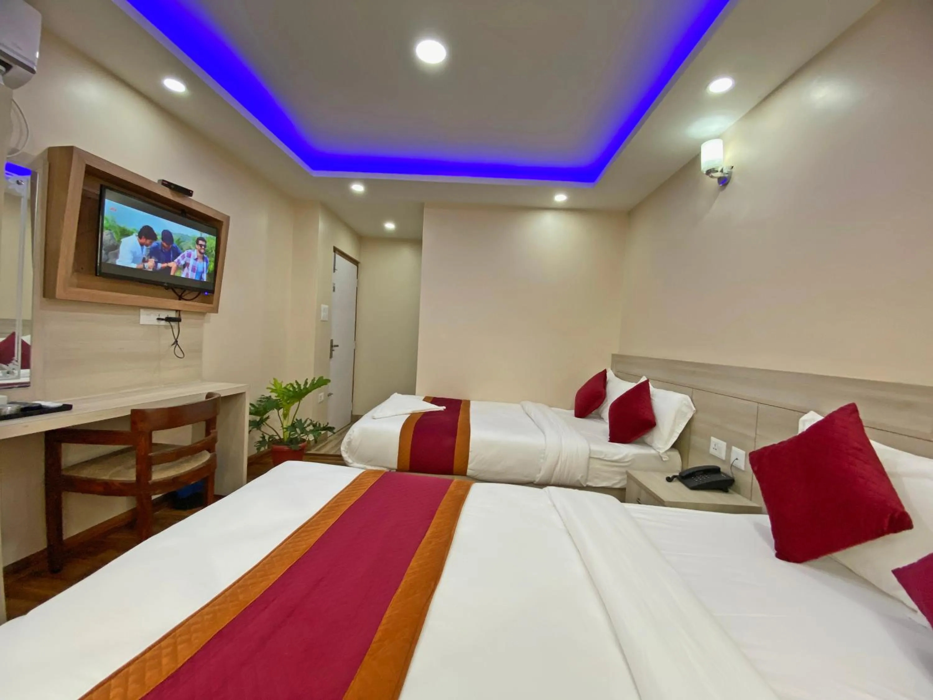 Bed in Hotel Aaradhya