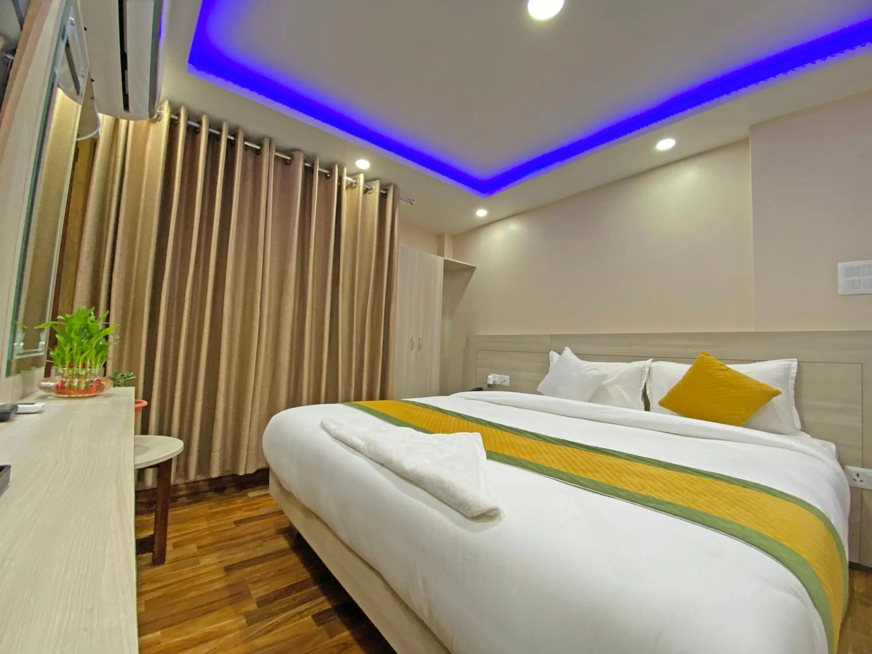 Bed in Hotel Aaradhya