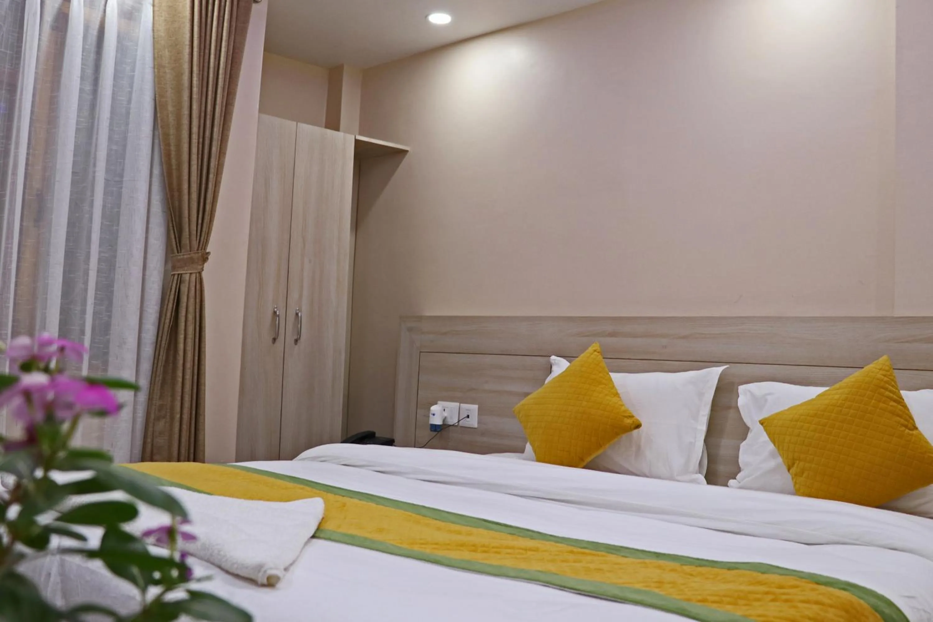 Bed in Hotel Aaradhya