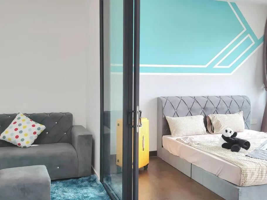 Bed in Almas Studio Couple Netflix 100Mbps BySTAY