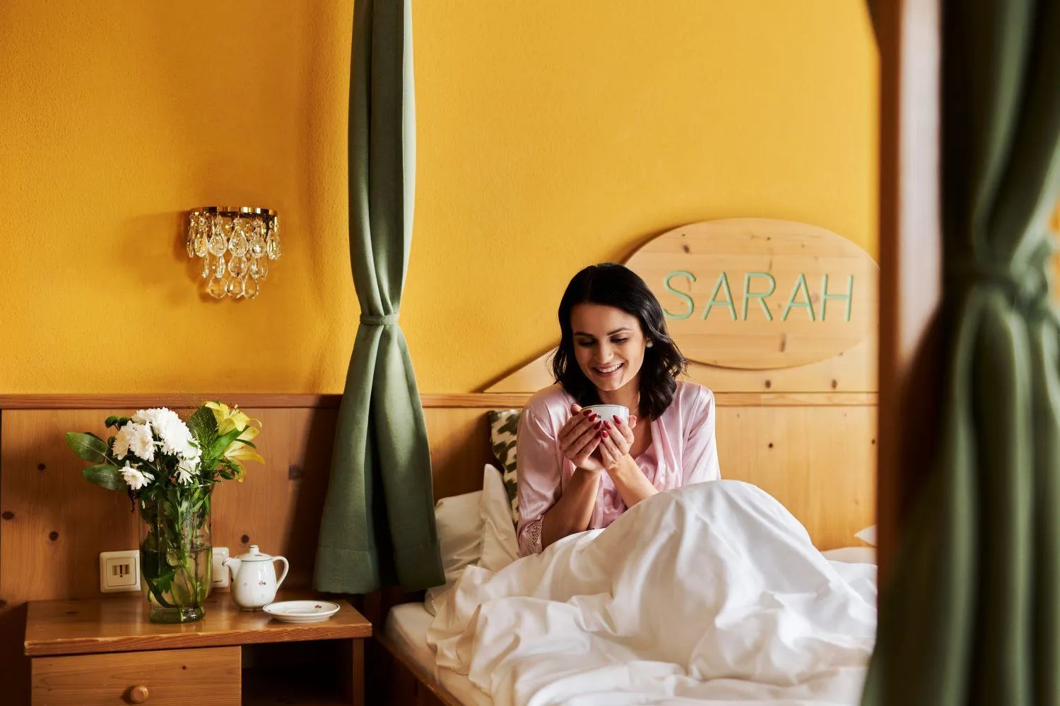 Bed in Hotel Garni Thermenoase