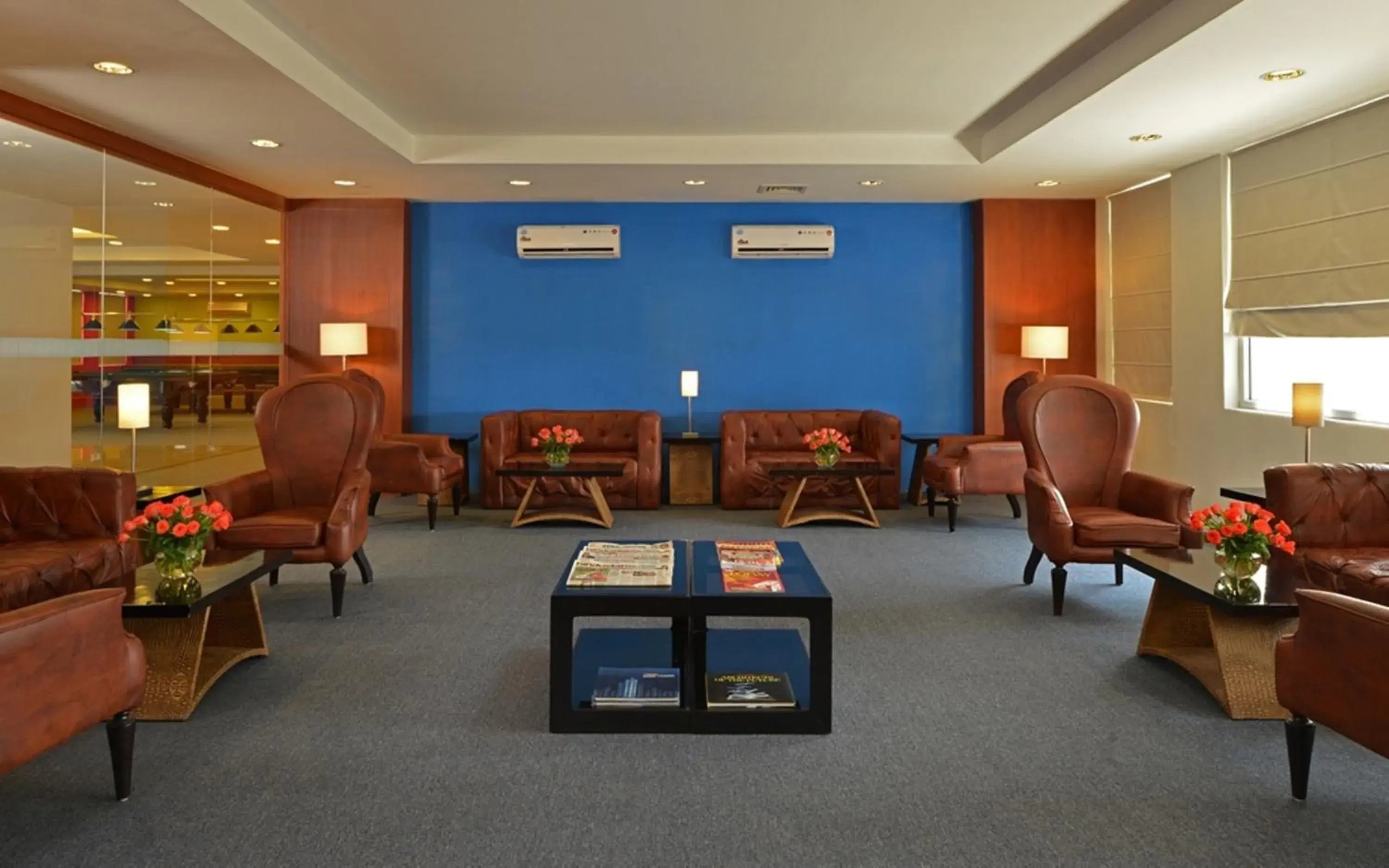 Lounge or bar in Red Fox by Lemon Tree Hotels, Bhiwadi Lounge or bar in Red Fox by Lemon Tree Hotels, Bhiwadi