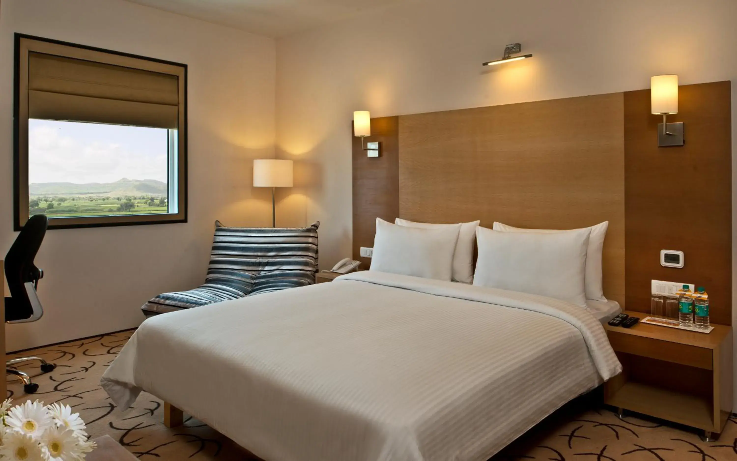 Bedroom, Bed in Red Fox by Lemon Tree Hotels, Bhiwadi Bedroom, Bed in Red Fox by Lemon Tree Hotels, Bhiwadi