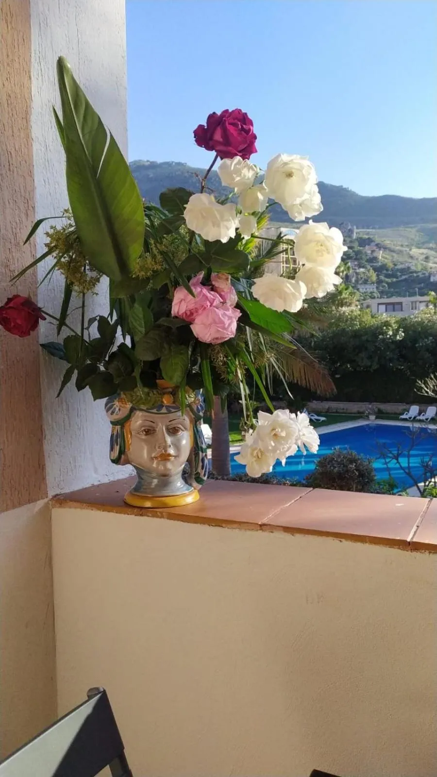 Pool view in Villa Megna - Green Paradise B&B