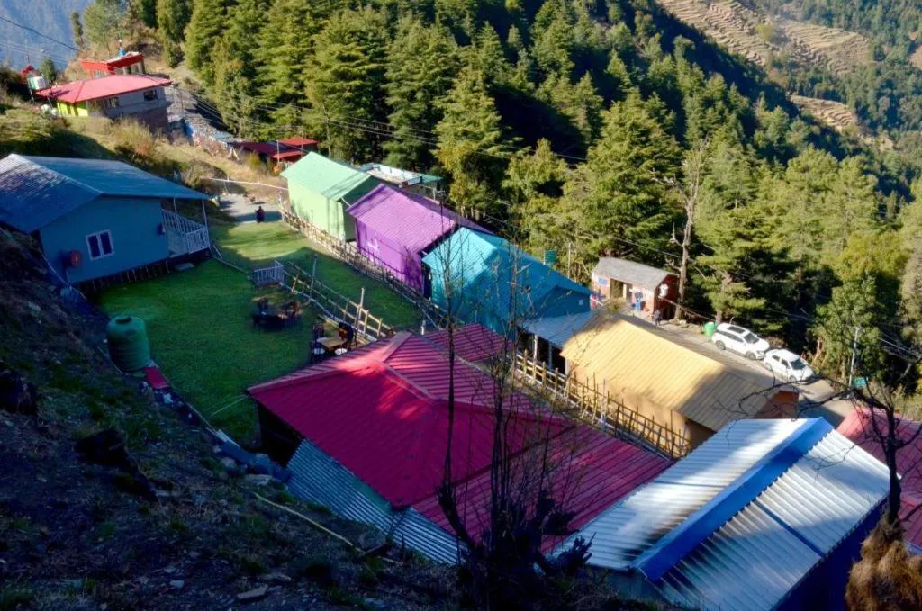 Spring in The Green Valley Resort Kanatal