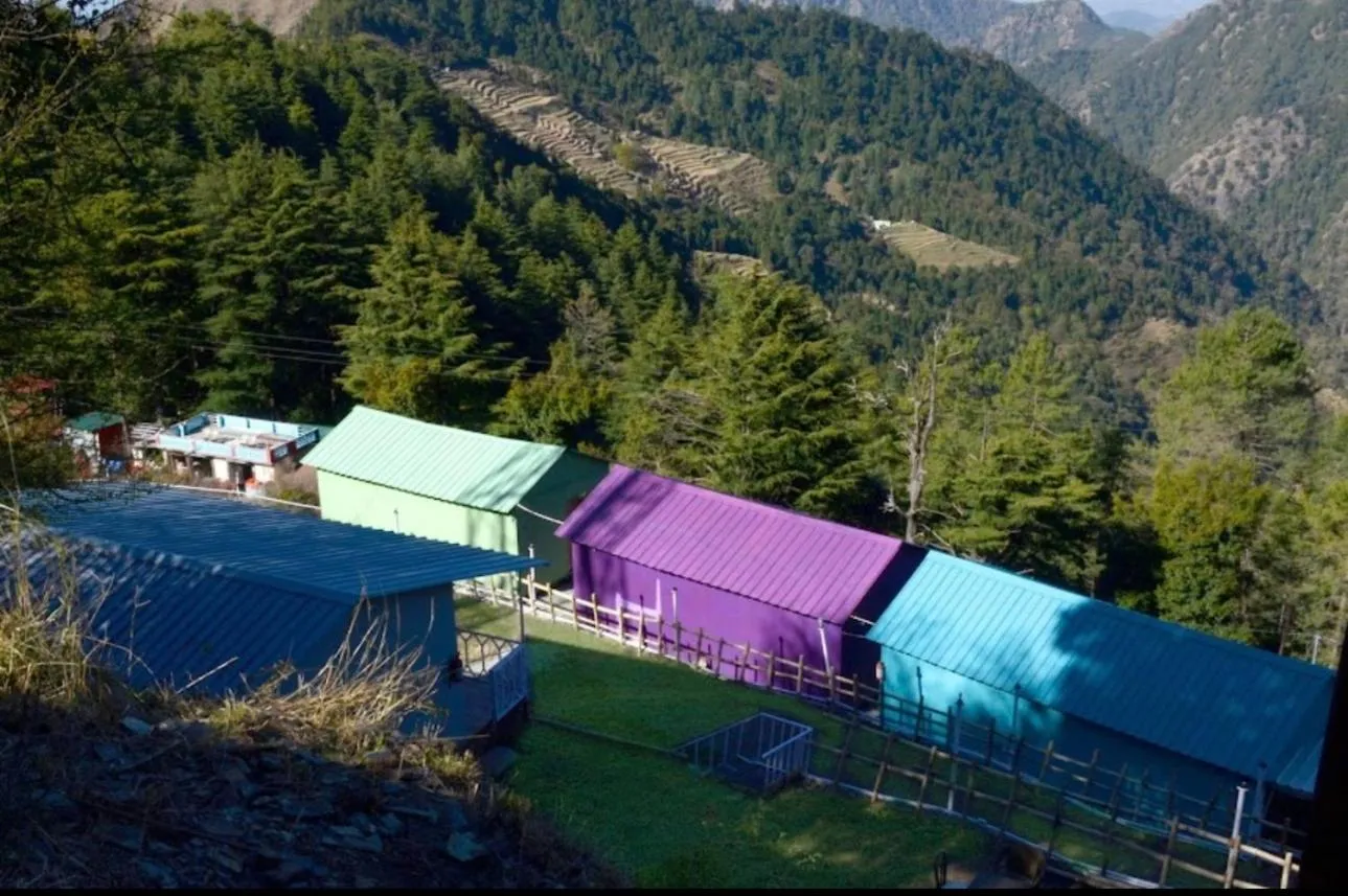 Spring in The Green Valley Resort Kanatal