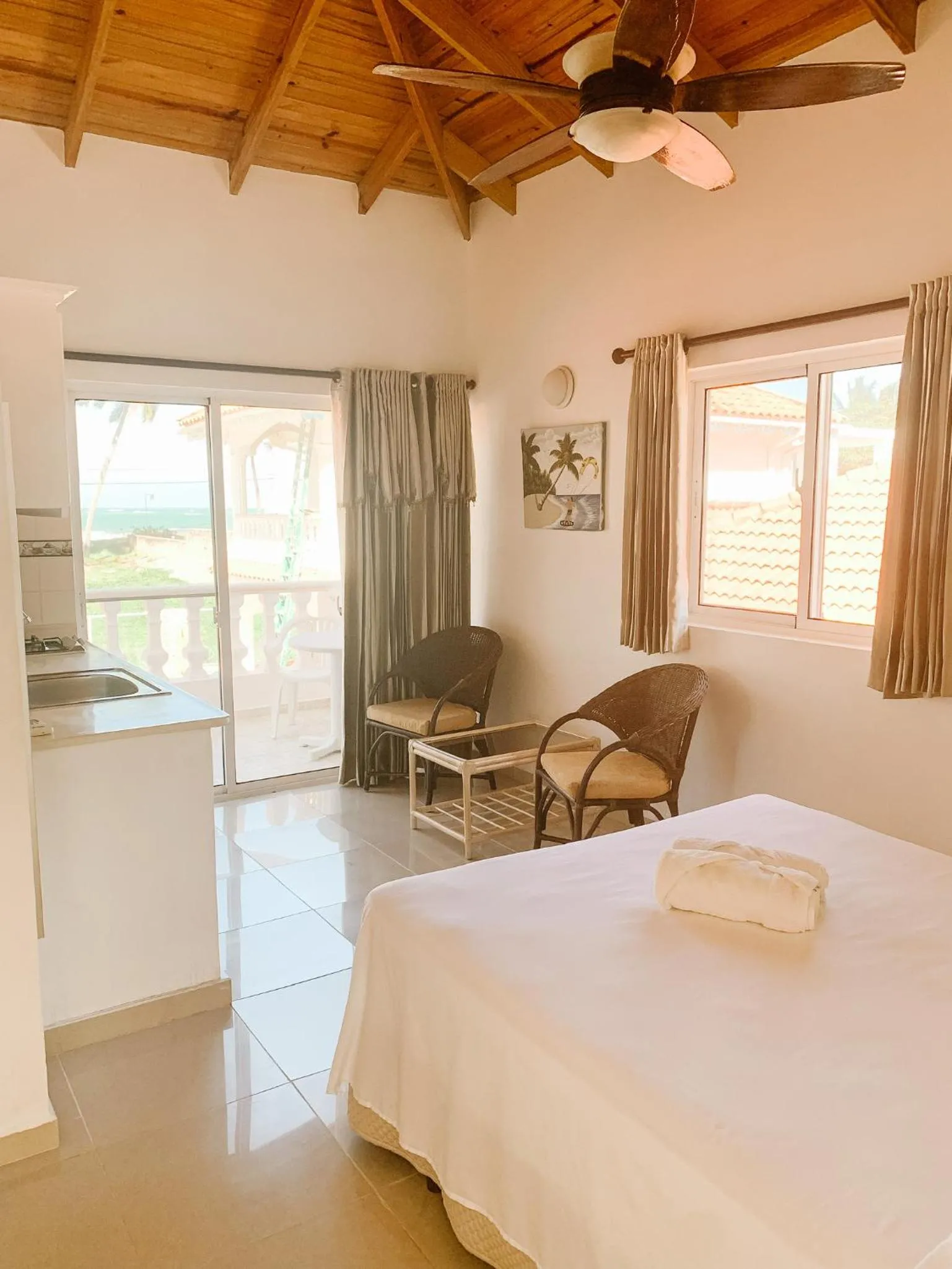 Bedroom, Bed in Brisas Doradas Beachfront Villa