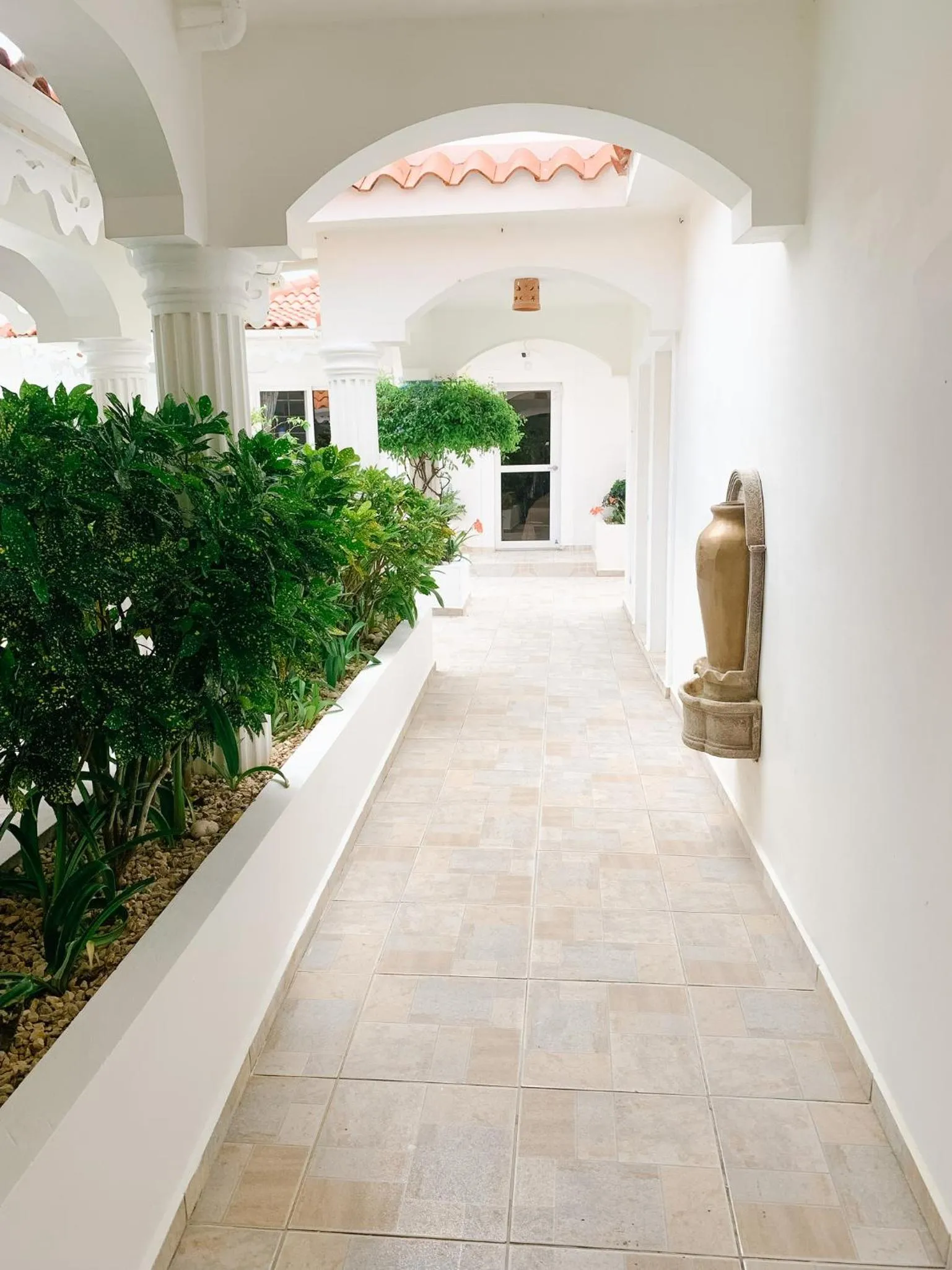 Inner courtyard view in Brisas Doradas Beachfront Villa