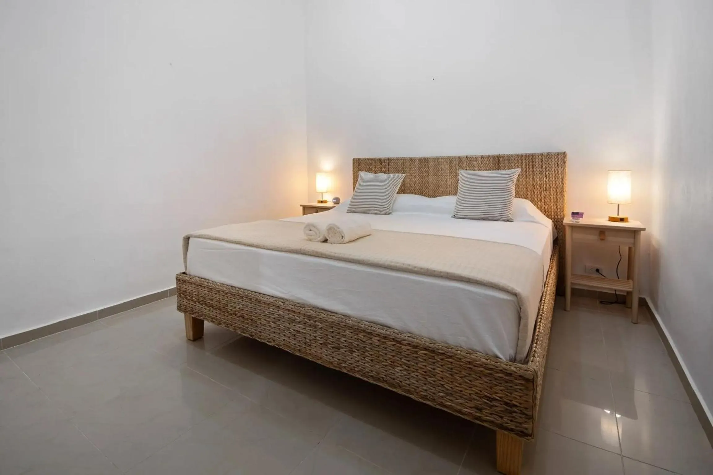 Bed in Brisas Doradas Beachfront Villa