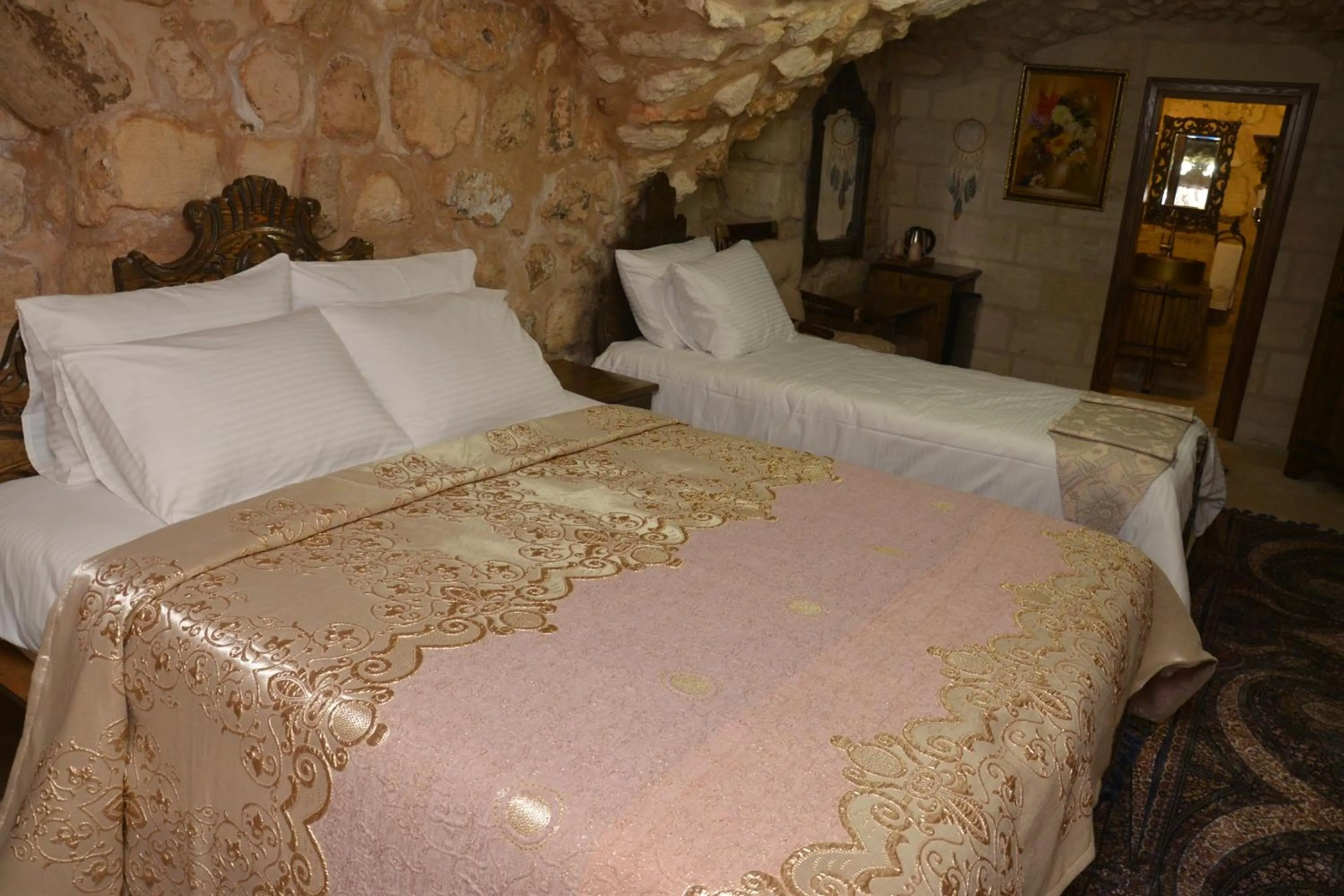 Bed in Mehmet Bey Konağı Butik Otel
