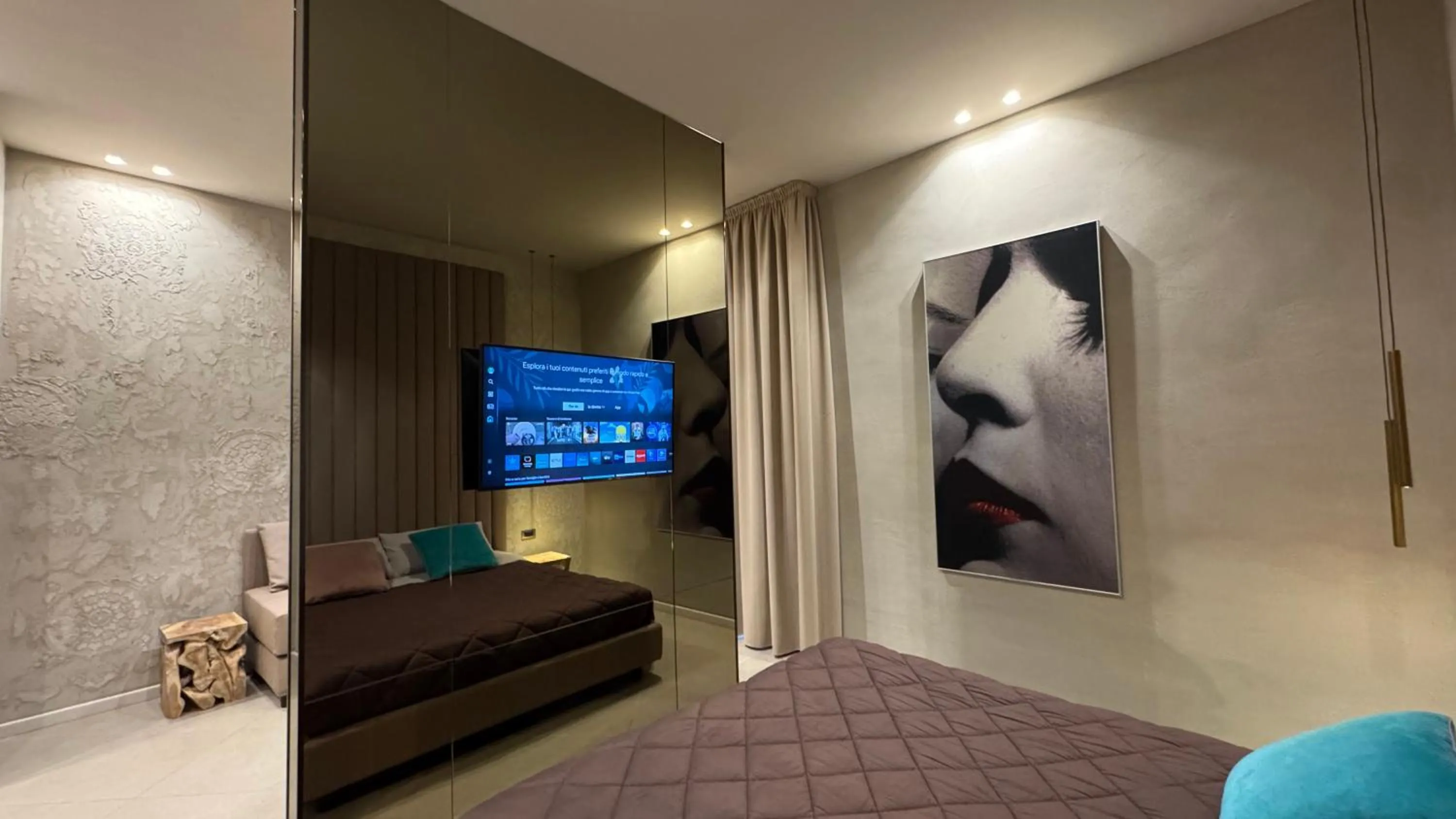 Bed in Tropicana Room