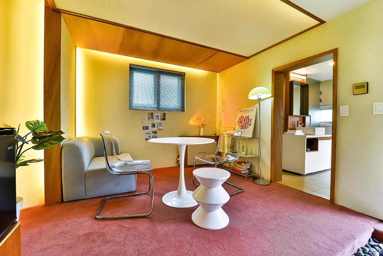 Seating area in ADO hotel