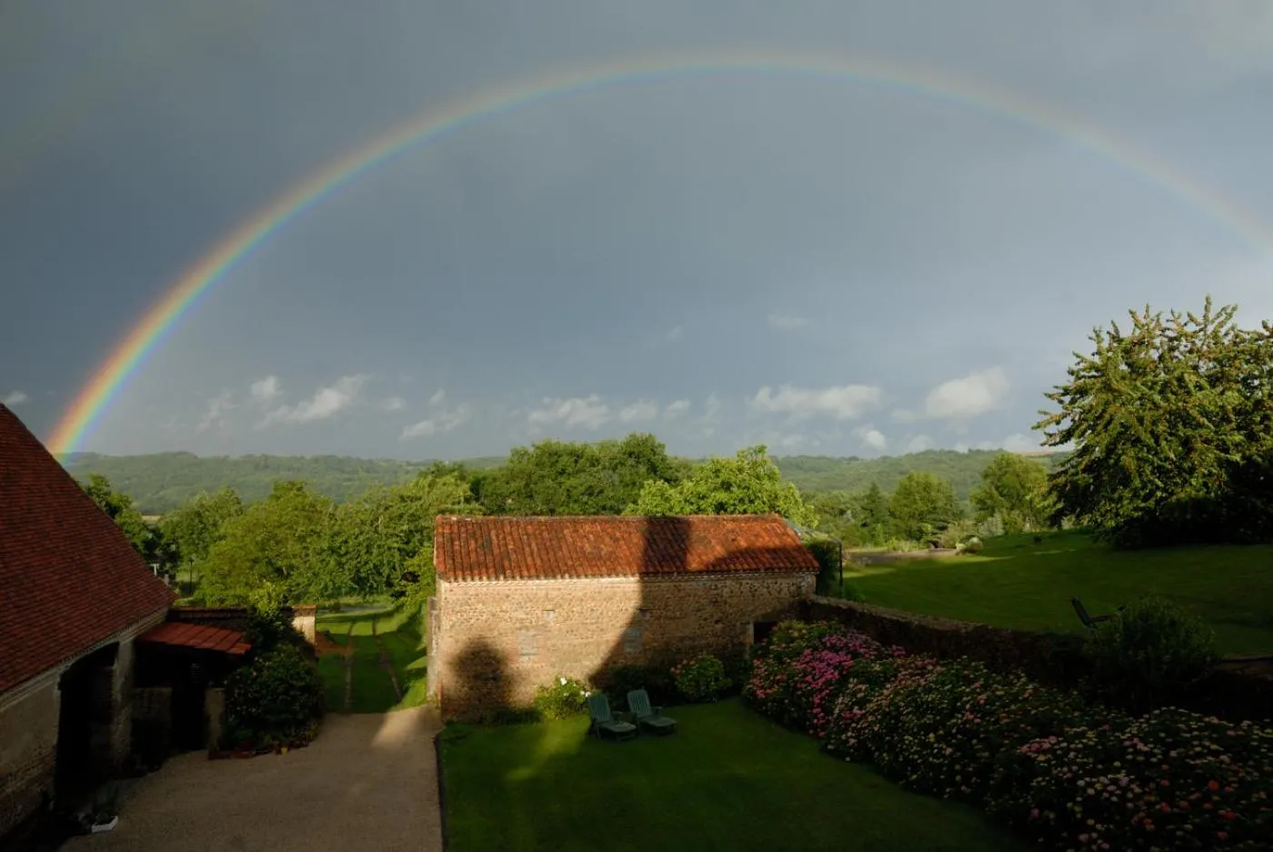 Garden view in A la Vie Douce