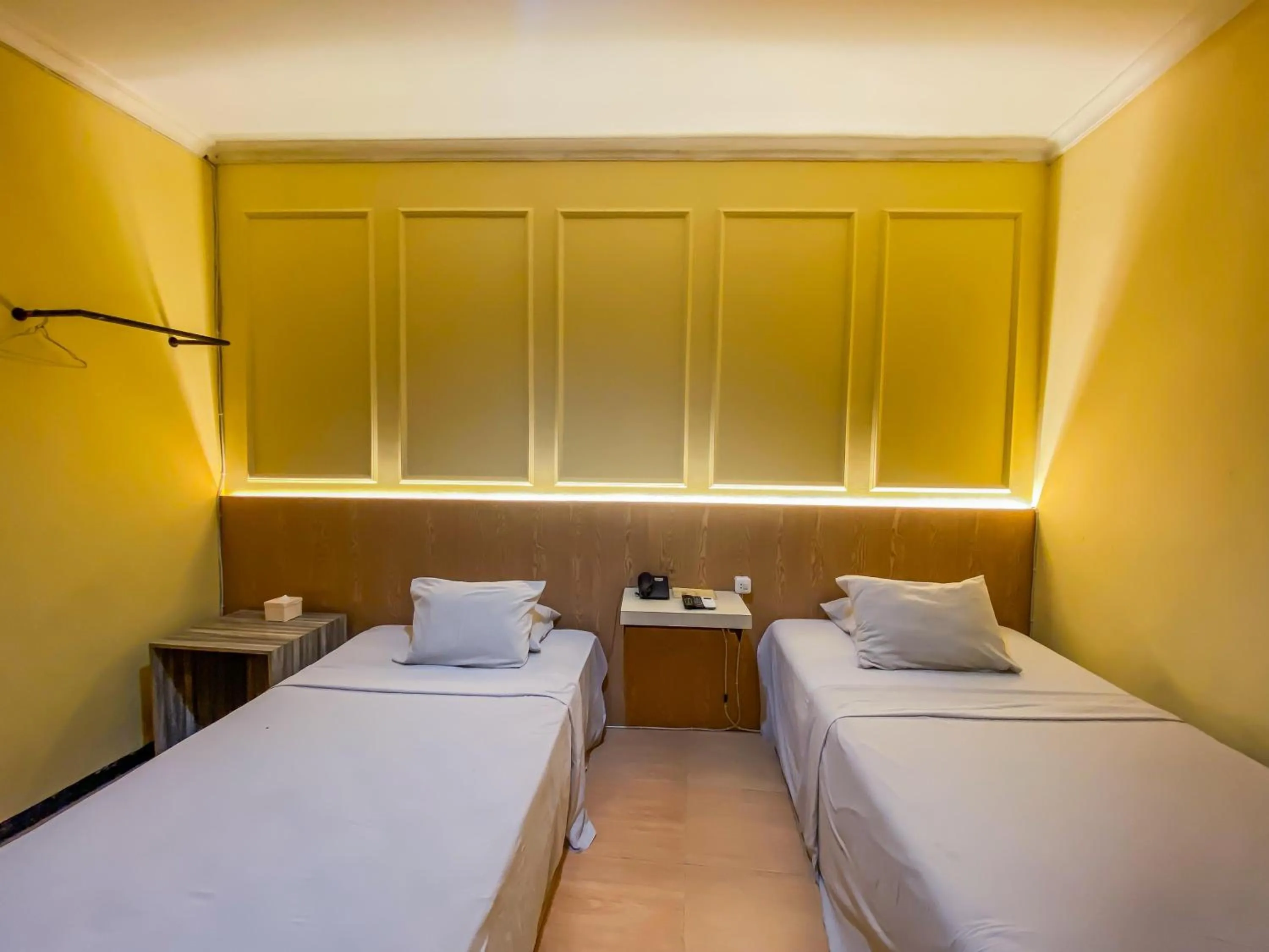 Bed in Grand mansion hotel