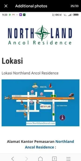 ANCOL 2BR Luxury Northland Resident SEA VIEW