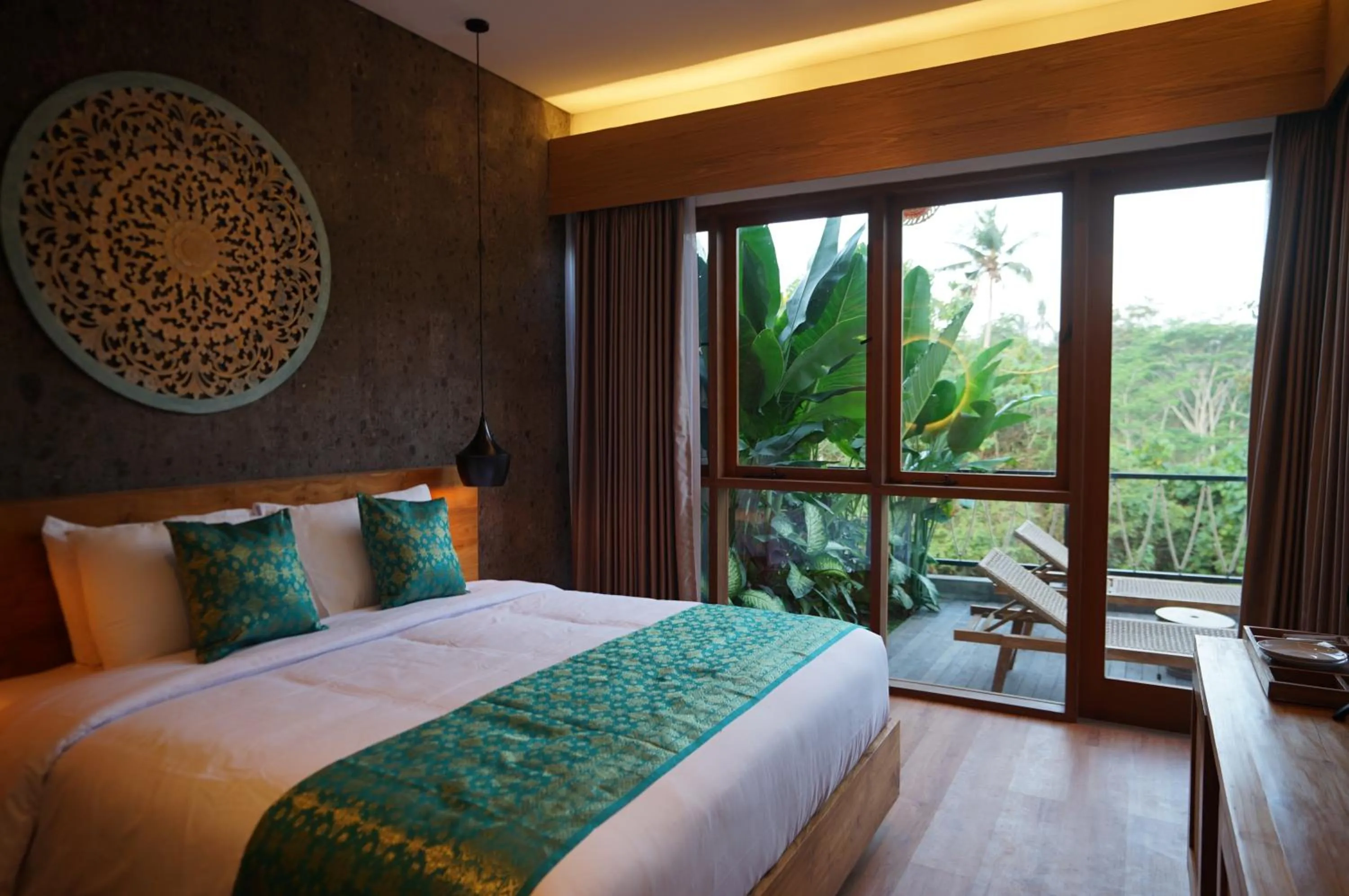 Garden, Bed in The Shanti Graha Villas
