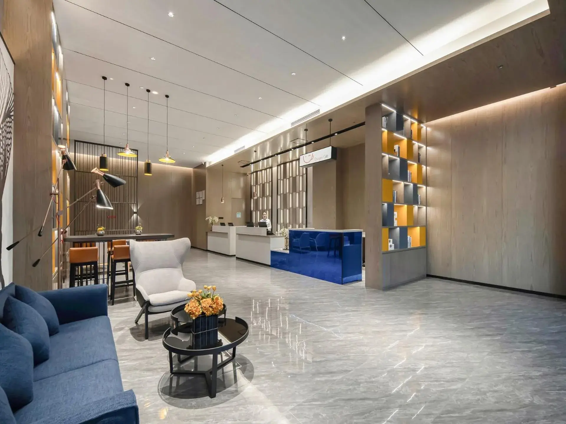 Lobby or reception in Echarm Hotel Fangchenggang Administration Center High Speed Railway Station Lobby or reception in Echarm Hotel Fangchenggang Administration Center High Speed Railway Station