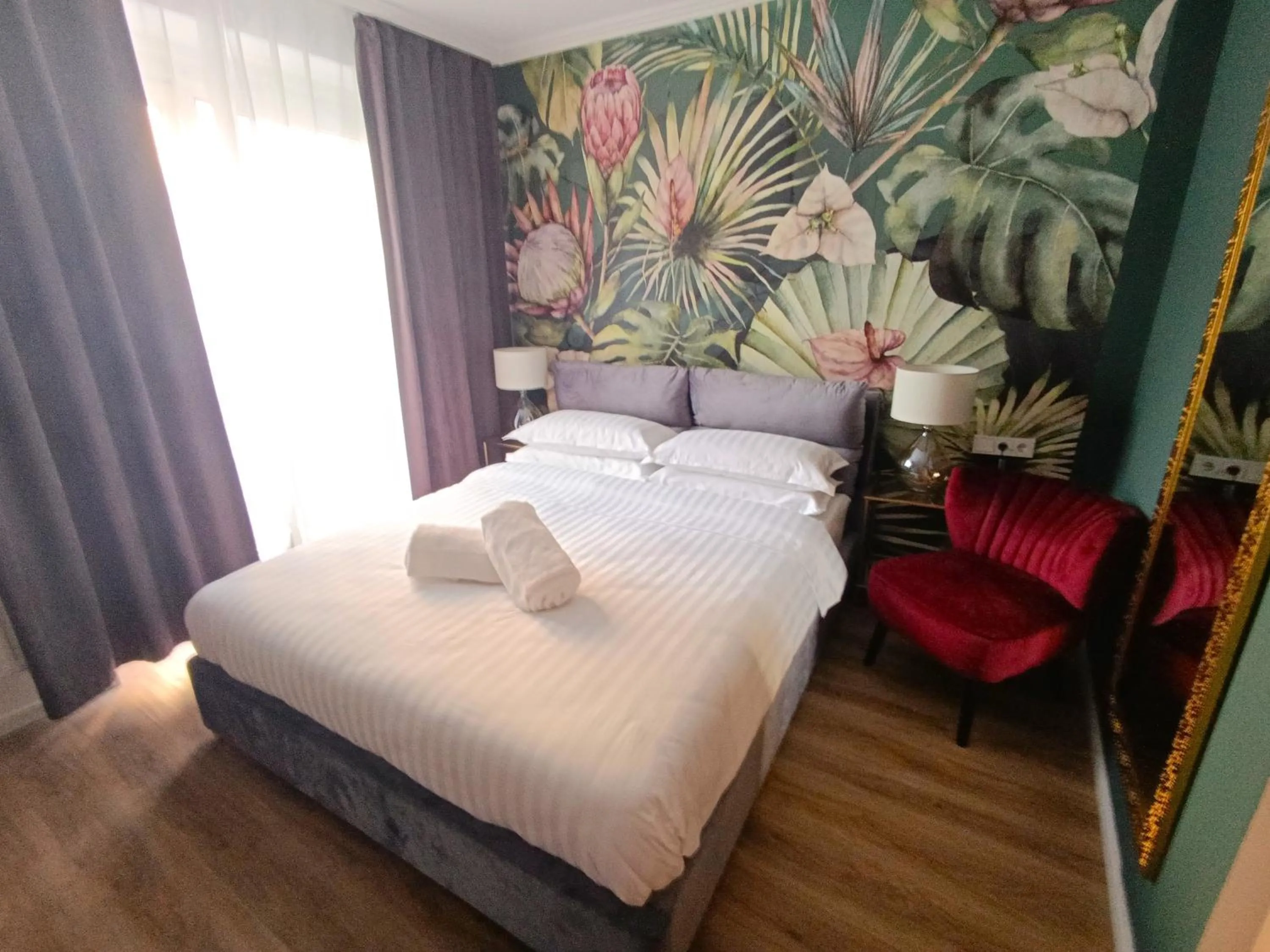 Bed in BOSSA CITY Design Apartments
