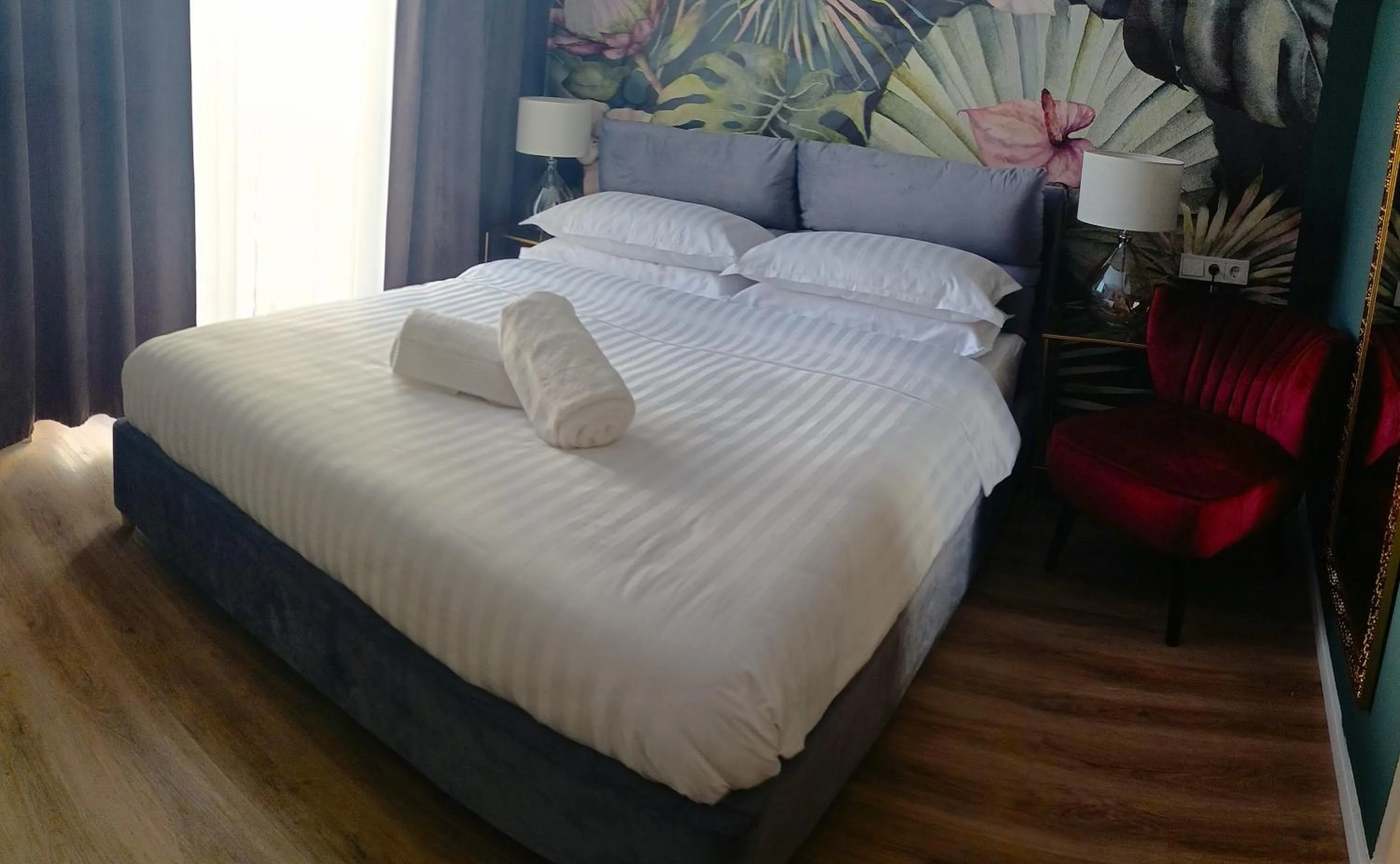 Bed in BOSSA CITY Design Apartments