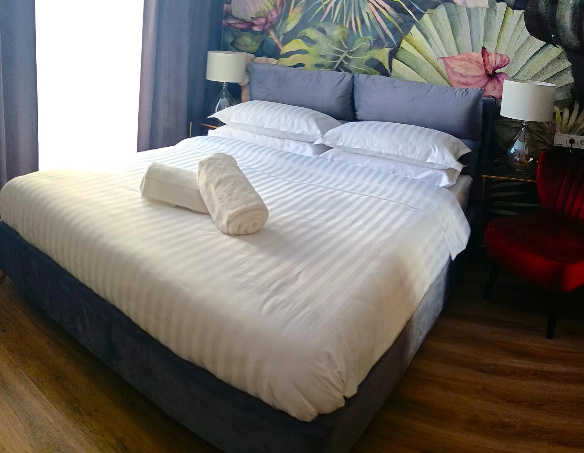 Bed in BOSSA CITY Design Apartments