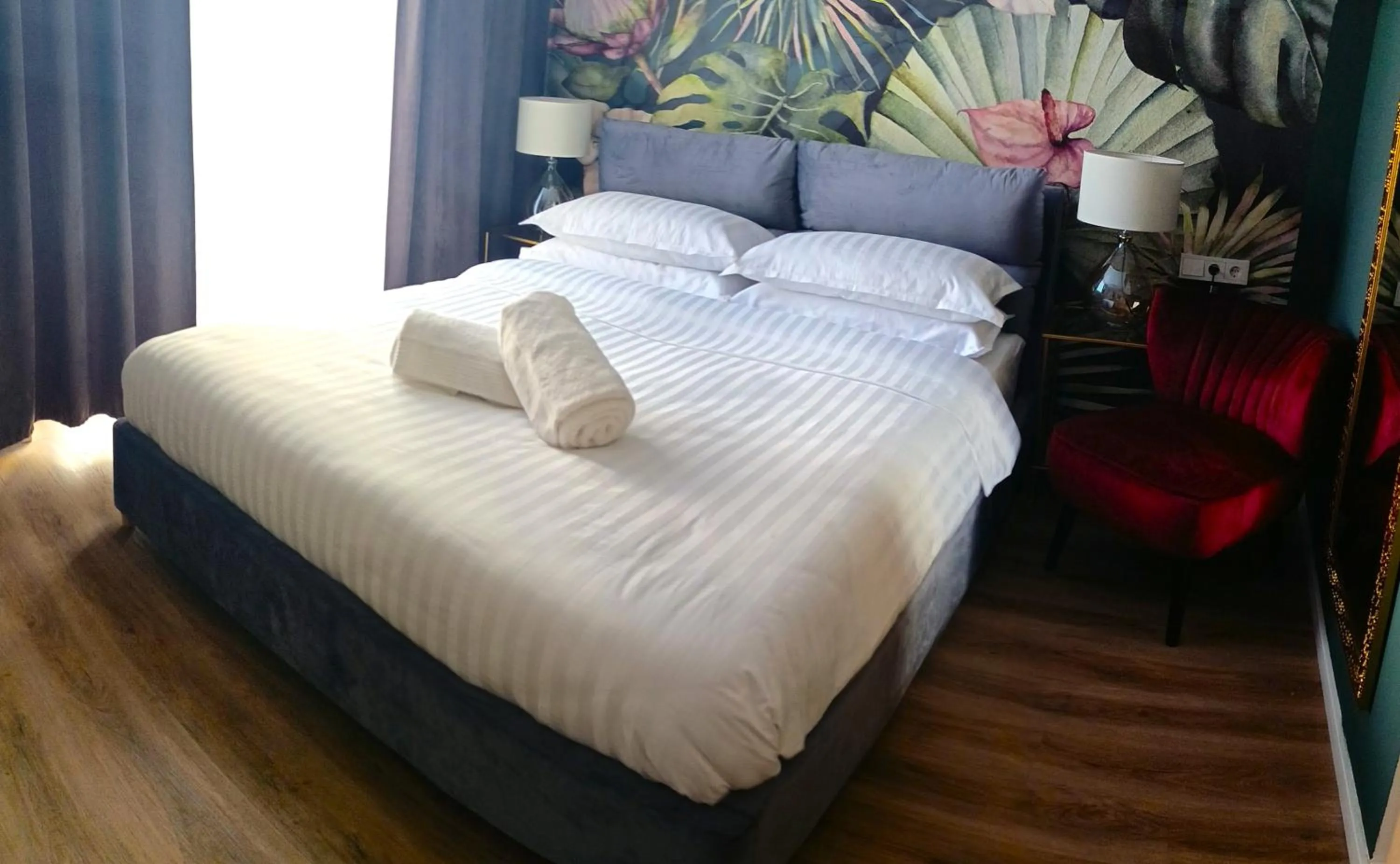 Bed in BOSSA CITY Design Apartments