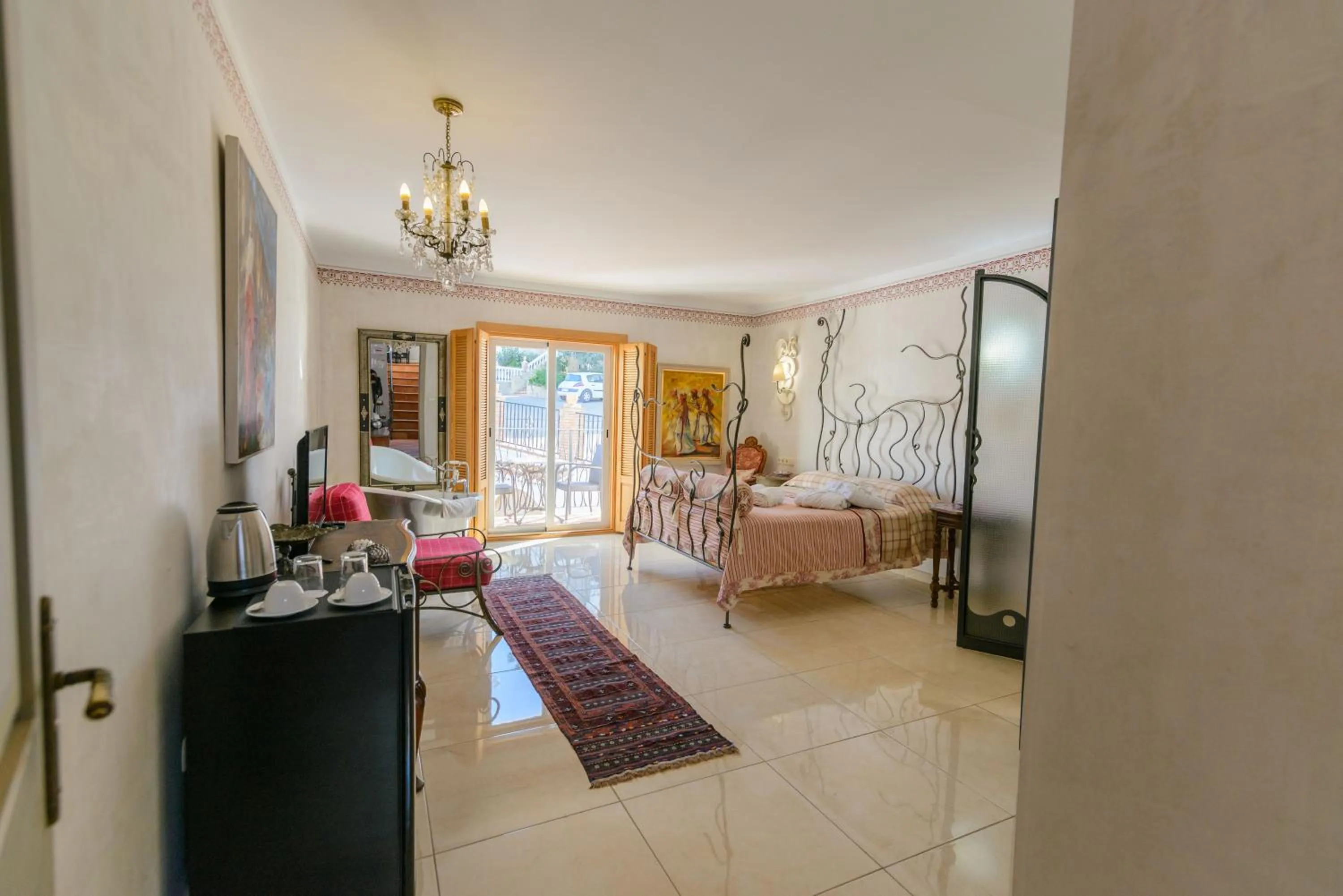 Bed in Las Orquideas Hotel Spain