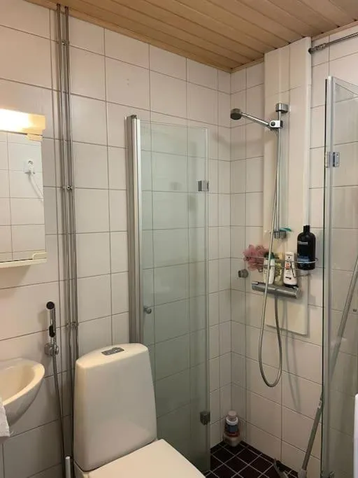 Shower in Kotimaailma Aparthotel Kamppi - pieni yksiö