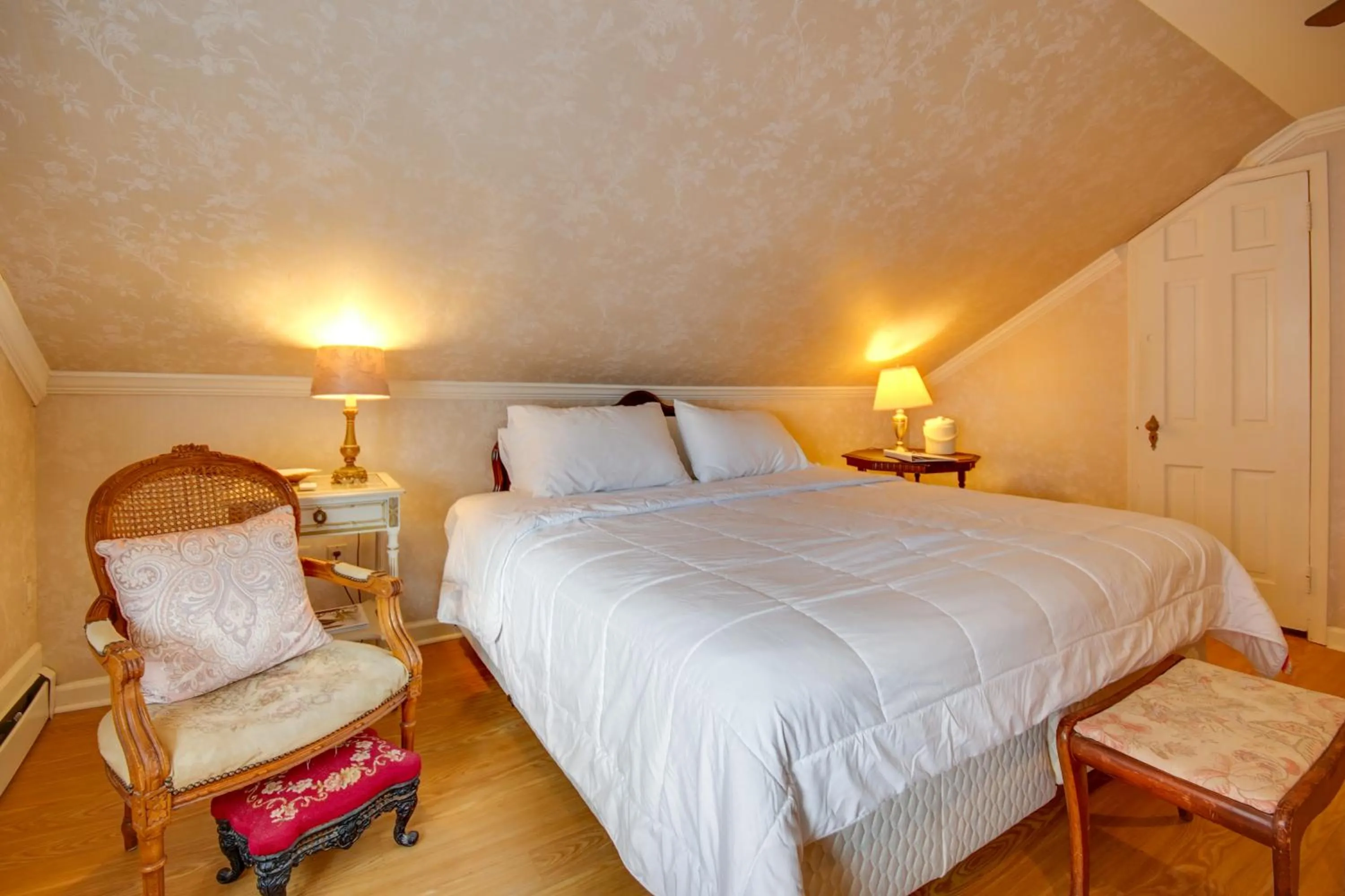 Bed in Beach Walk on the Ocean