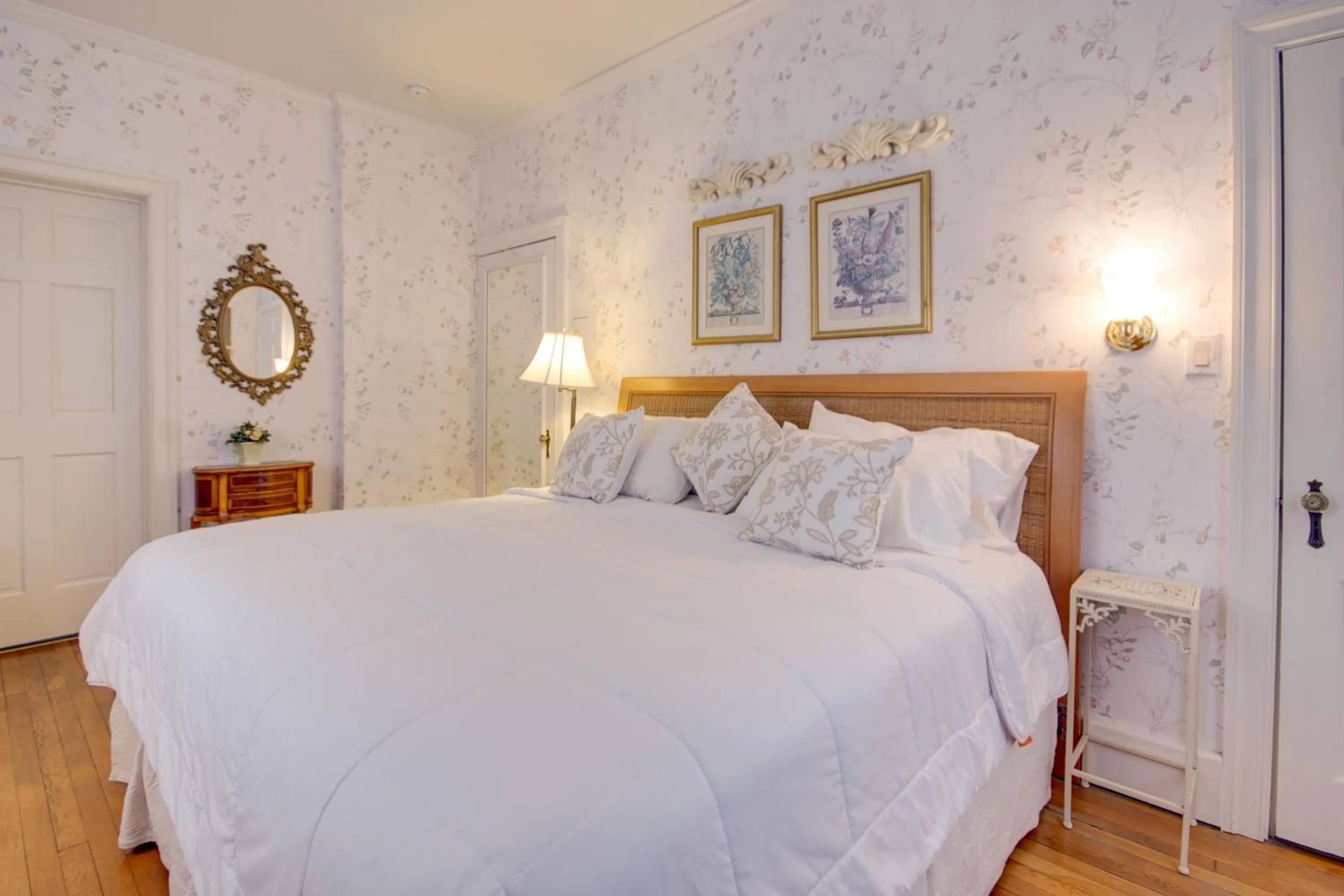 Bed in Beach Walk on the Ocean
