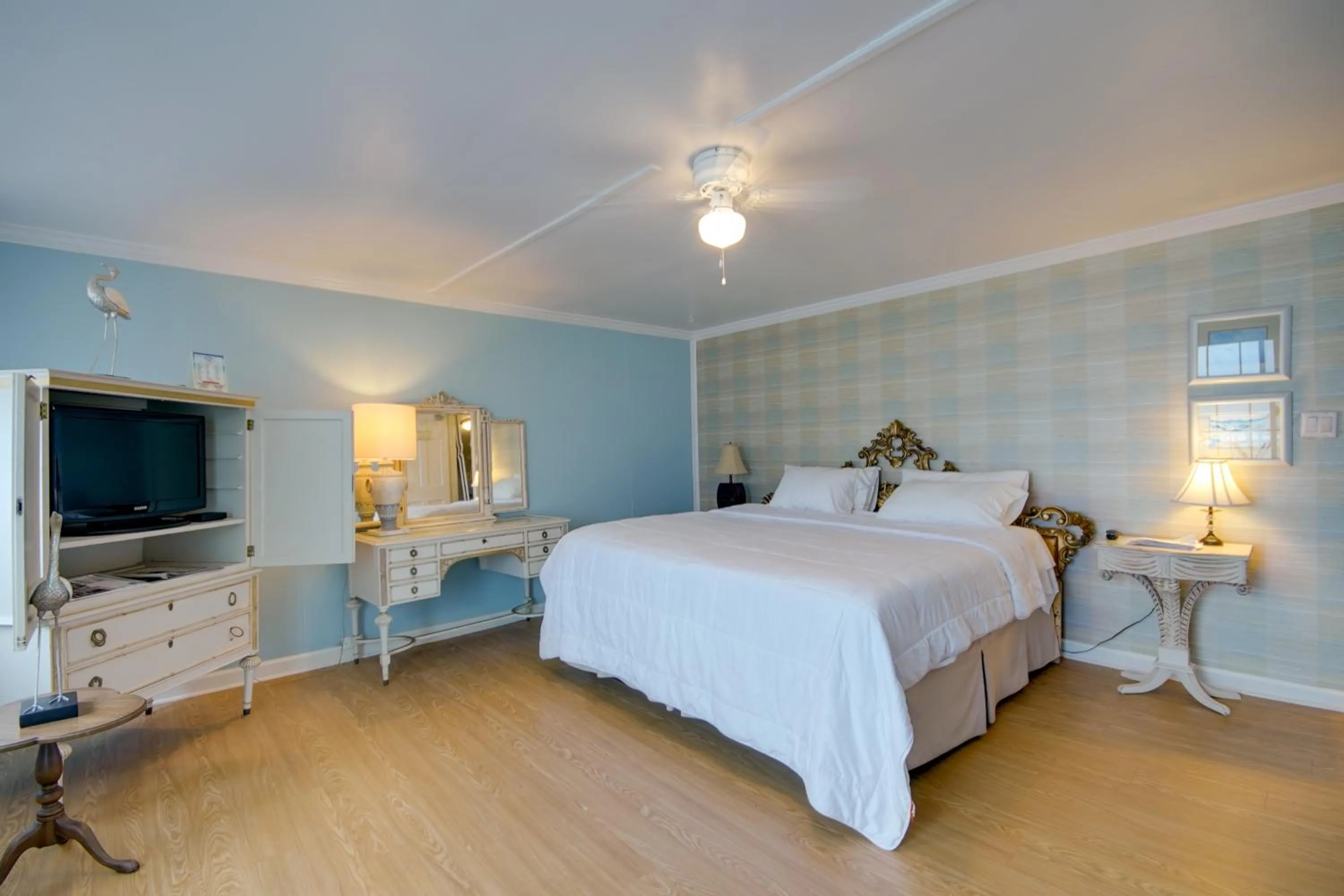 Bed in Beach Walk on the Ocean
